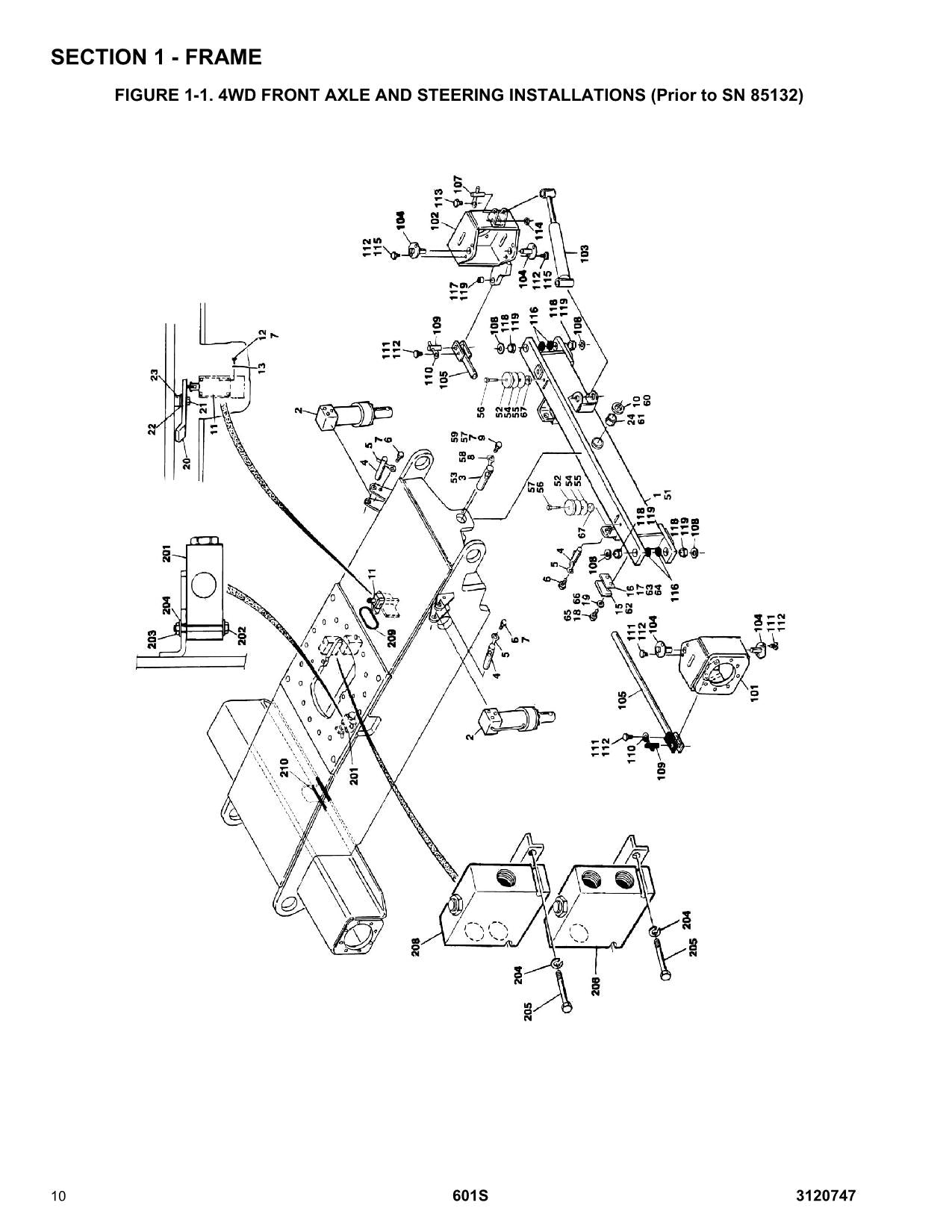 JLG 601S Boom Lift Parts Catalog Manual 3120747