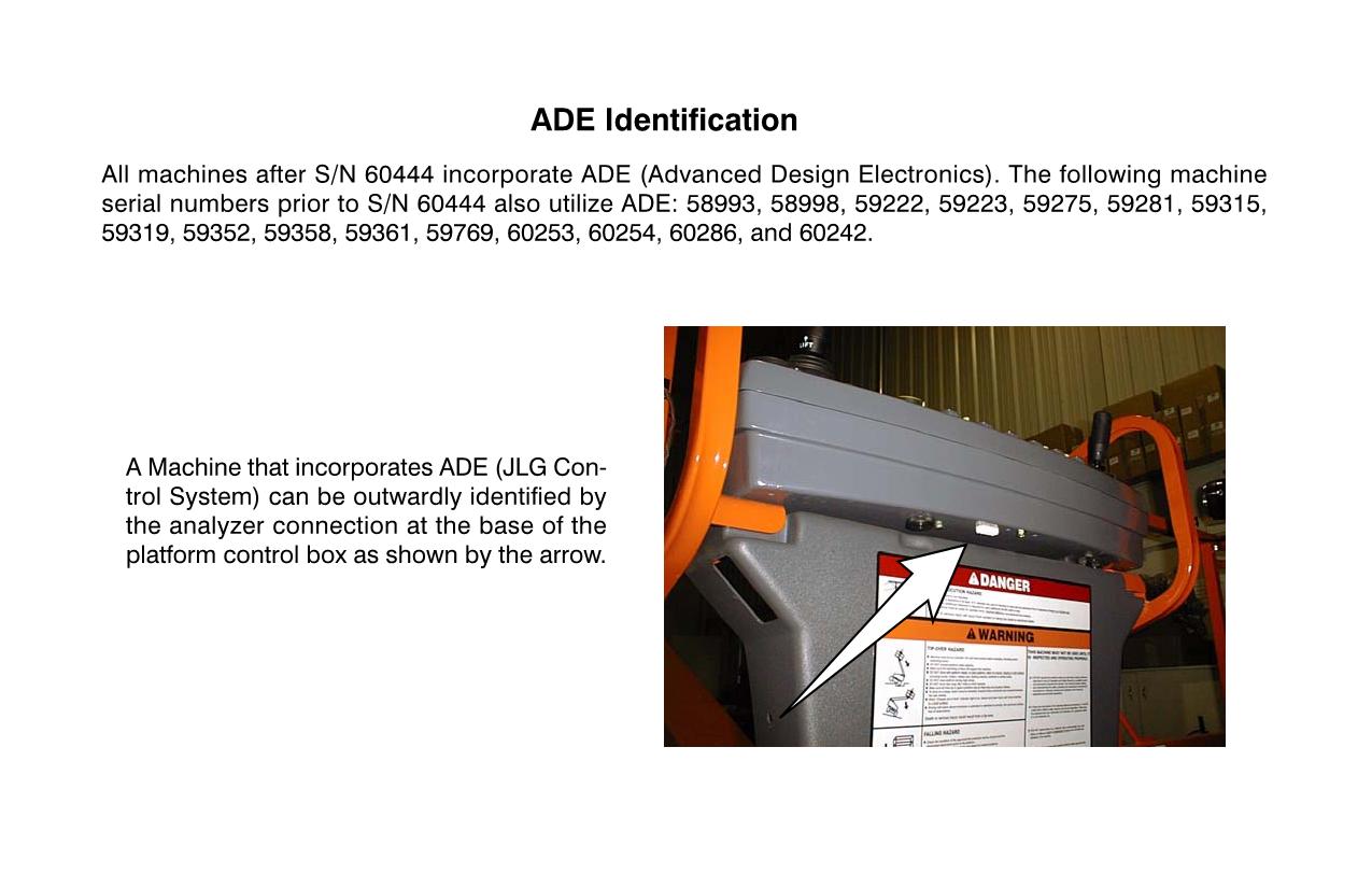 JLG 601S Boom Lift Maintenance Operation Operators Manual