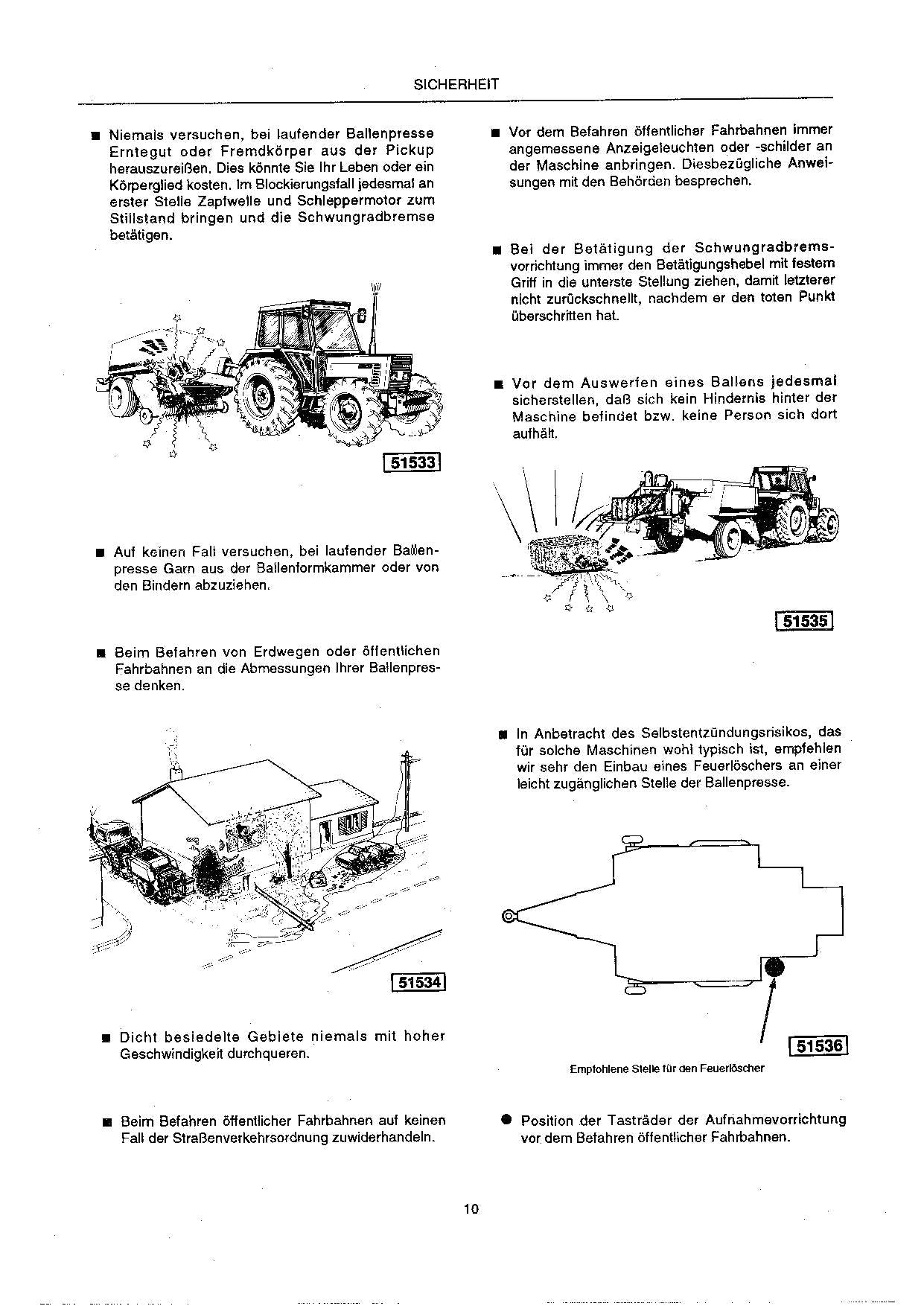 New Holland Hesston 4820 Grosballenpresse Betriebsanleitung