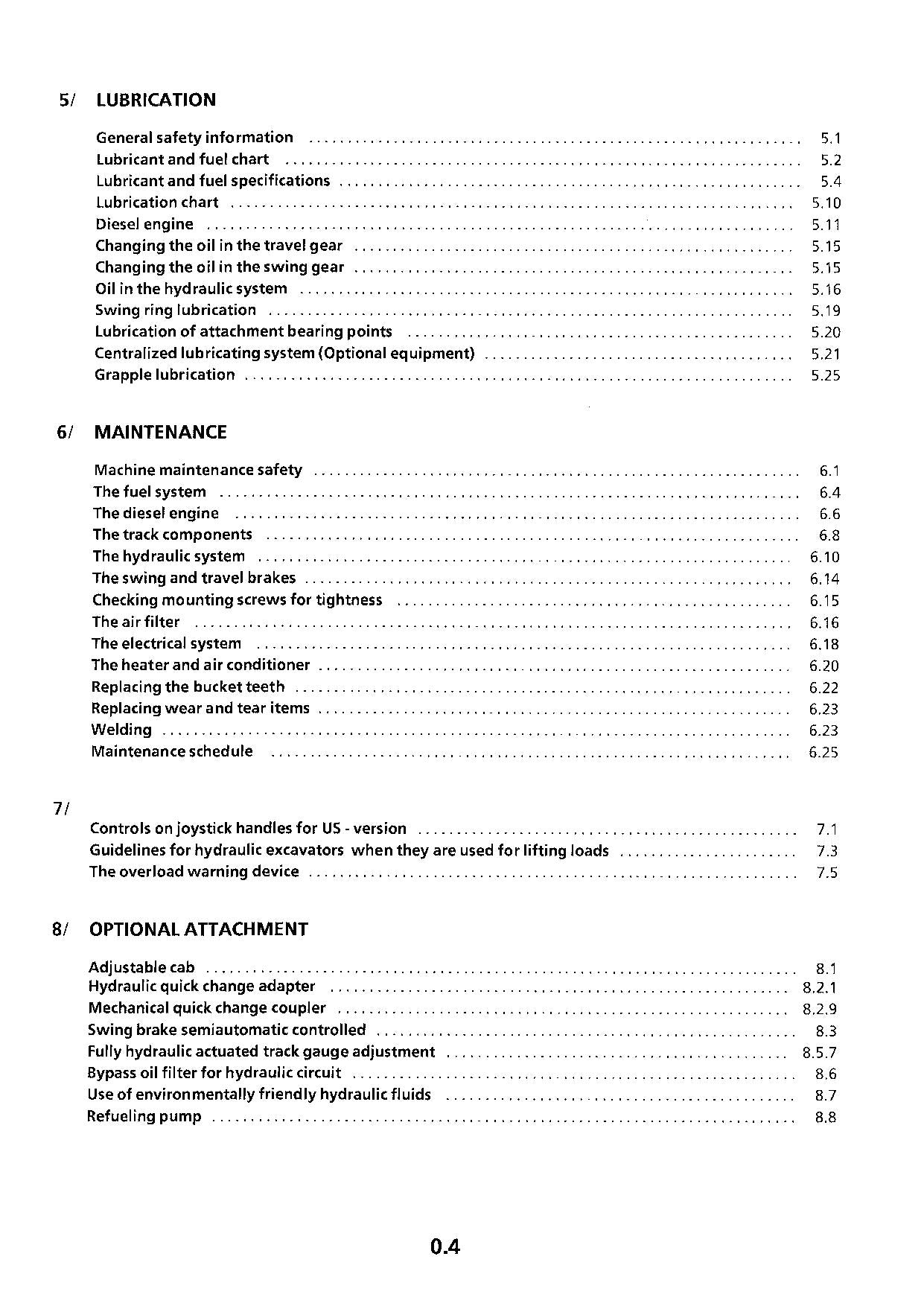 Liebherr R924 Litronic Excavator Operators manual serial 6400