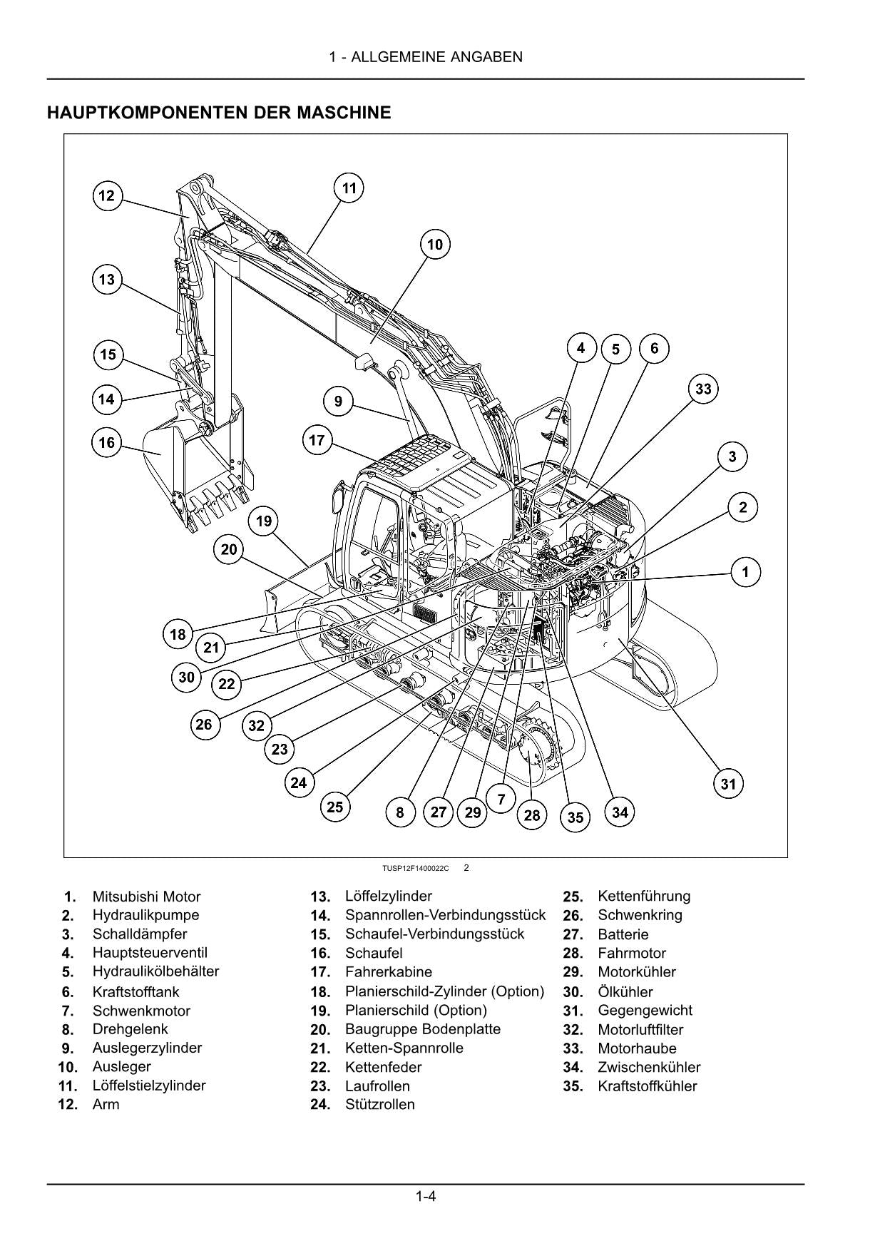 New Holland E140C SR Bagger Betriebsanleitung