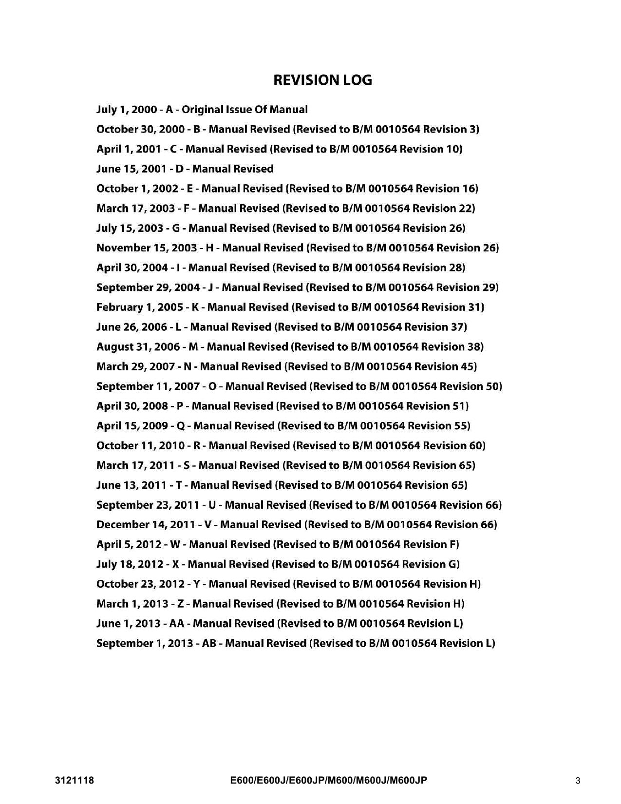 JLG E600 E600J E600JP M600 M600J M600JP Boom Lift Parts Catalog Manual 3121118