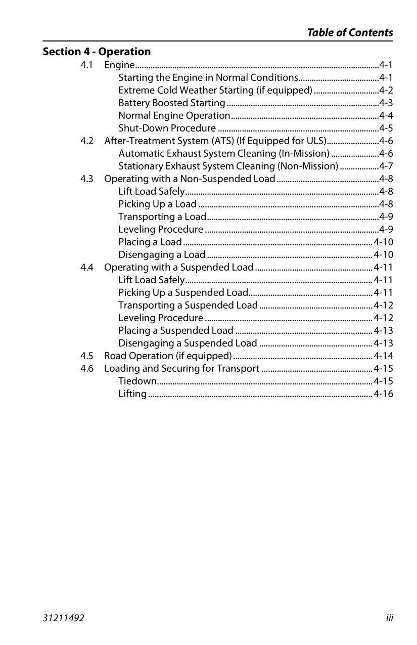 JLG 12010 2733 Telehandler Maintenance Operation Operators Manual 31211492