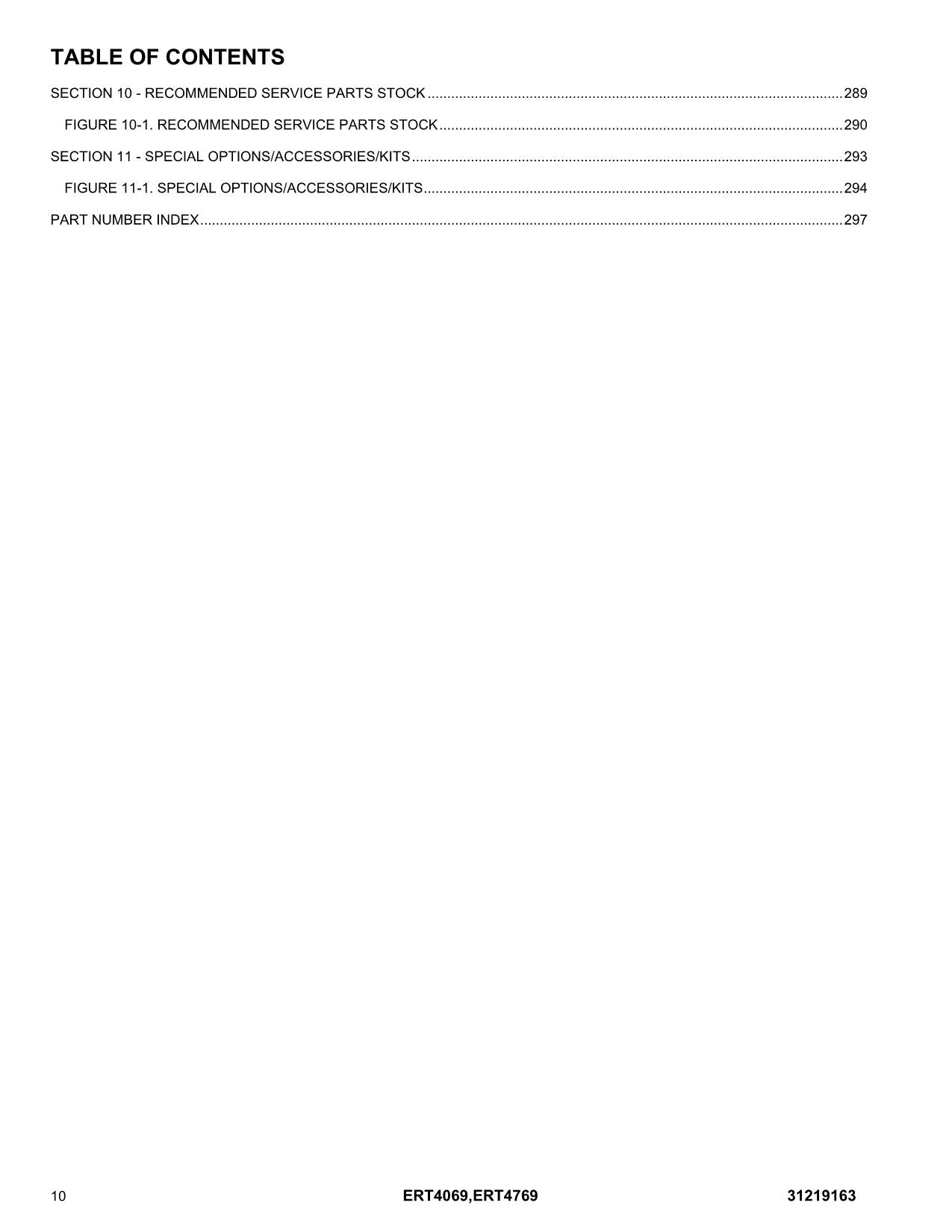 JLG ERT4069 ERT4769 Scissor Lift Parts Catalog Manual 31219163