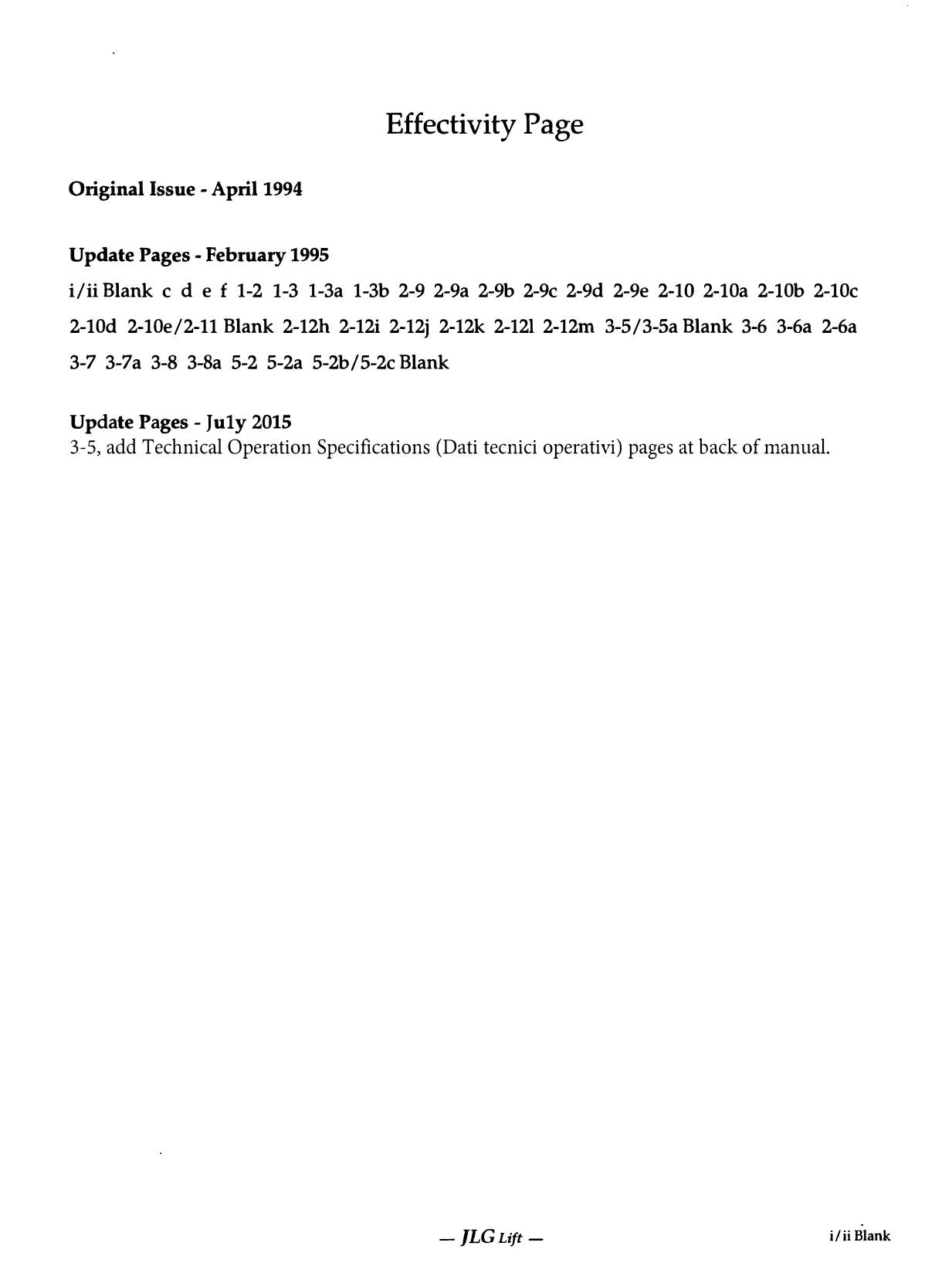 JLG 500RTS CM1432 CM1432PLUS CM1732 CM2033 CM2046 Scissor Lift Operators Manual