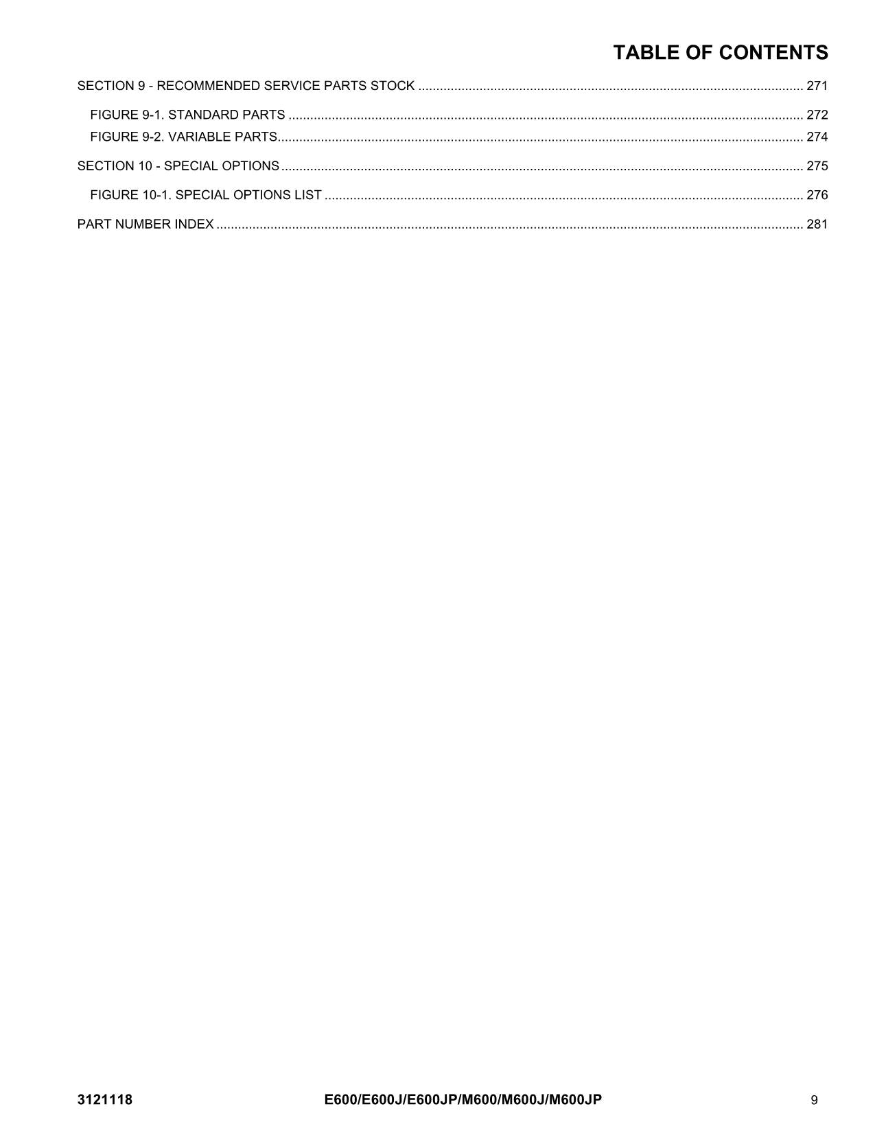 JLG E600 E600J E600JP M600 M600J M600JP Boom Lift Parts Catalog Manual 3121118