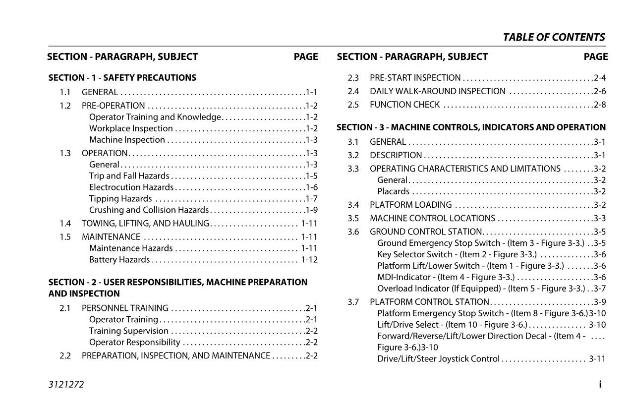 JLG 10RS 1932RS 3248RS 6RS Scissor Lift Maintenance Operation Operators Manual