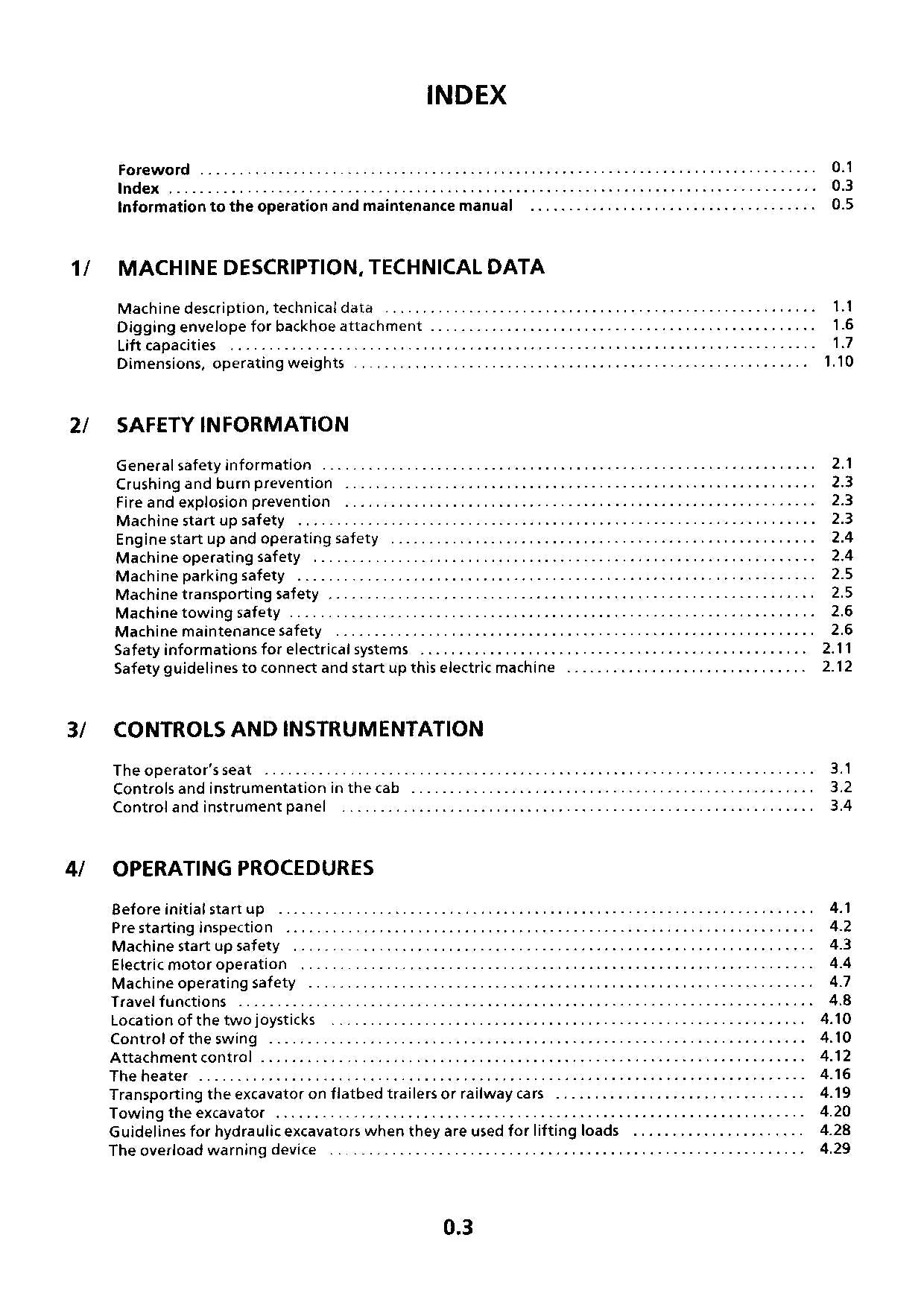 Liebherr ER974 B Litronic Excavator Operators manual ser 622/201