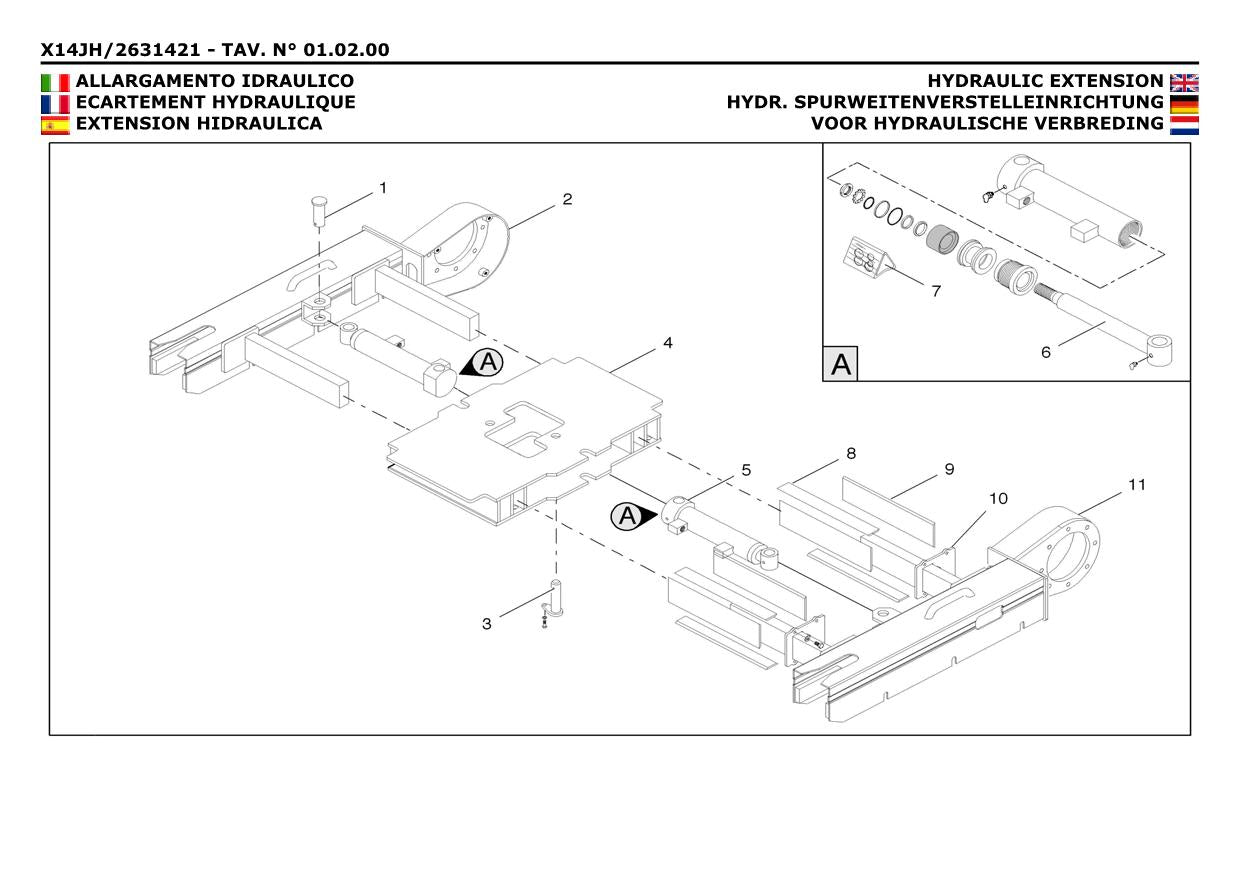 JLG X14JH Compact Crawler Boom Parts Catalog Manual 31219115 Multi languages