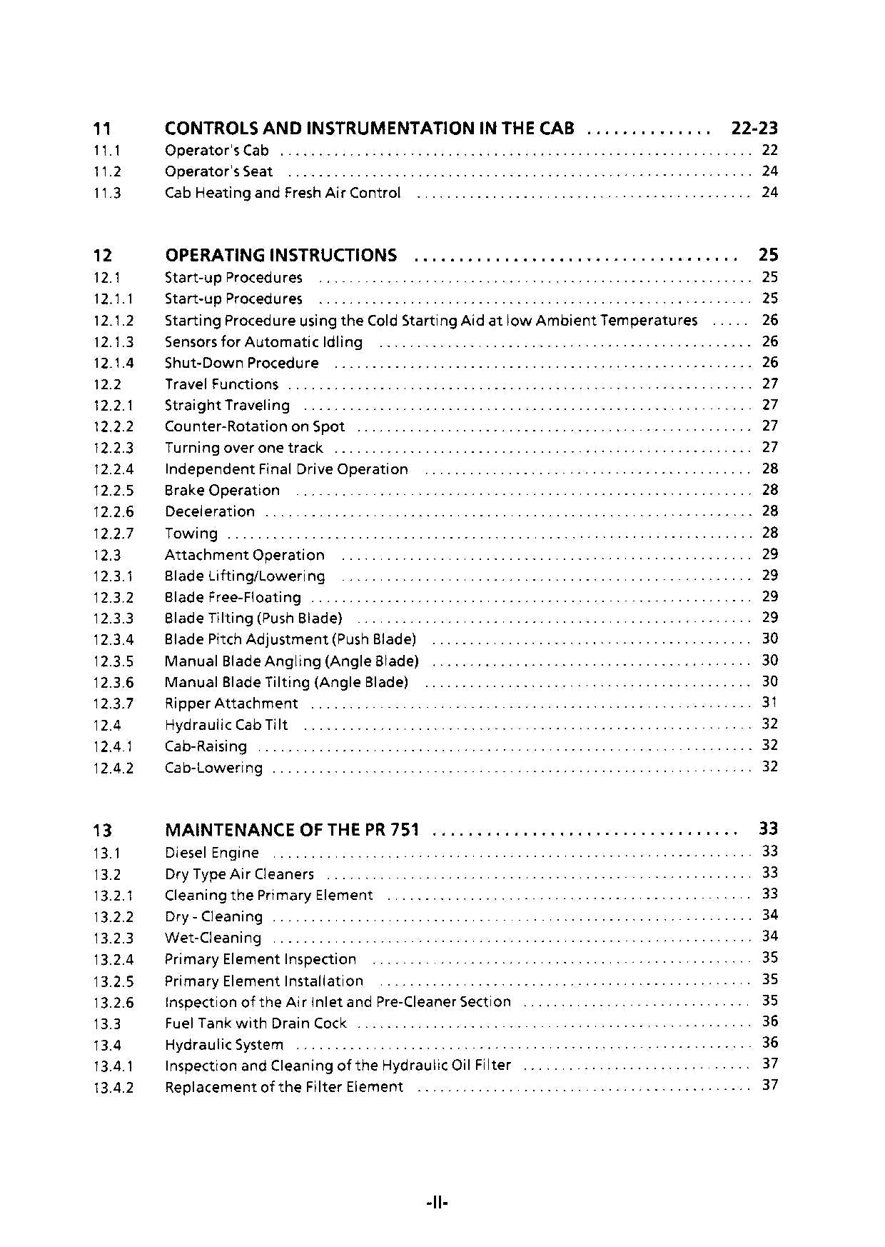 Liebherr PR751 Bulldozer Operators manual