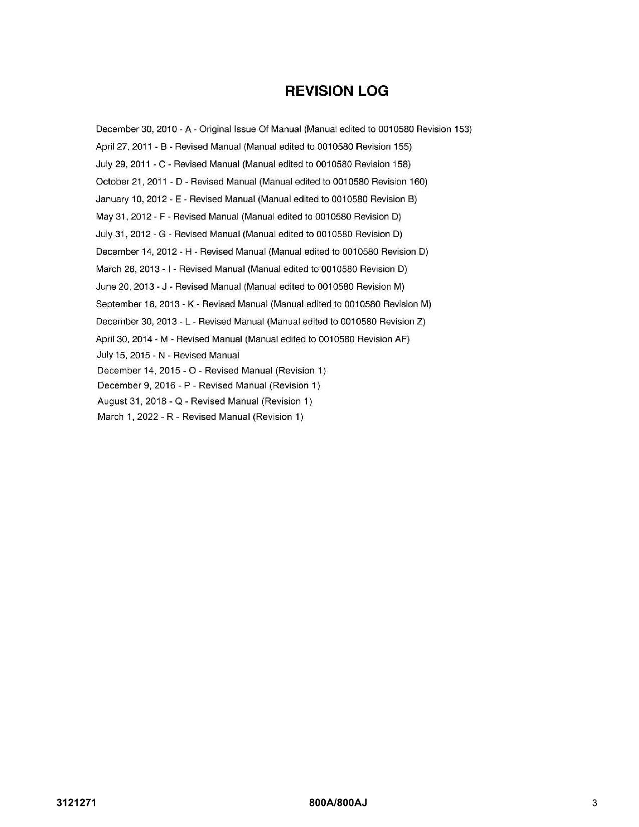 JLG 800A 800AJ Scissor Lift Parts Catalog Manual