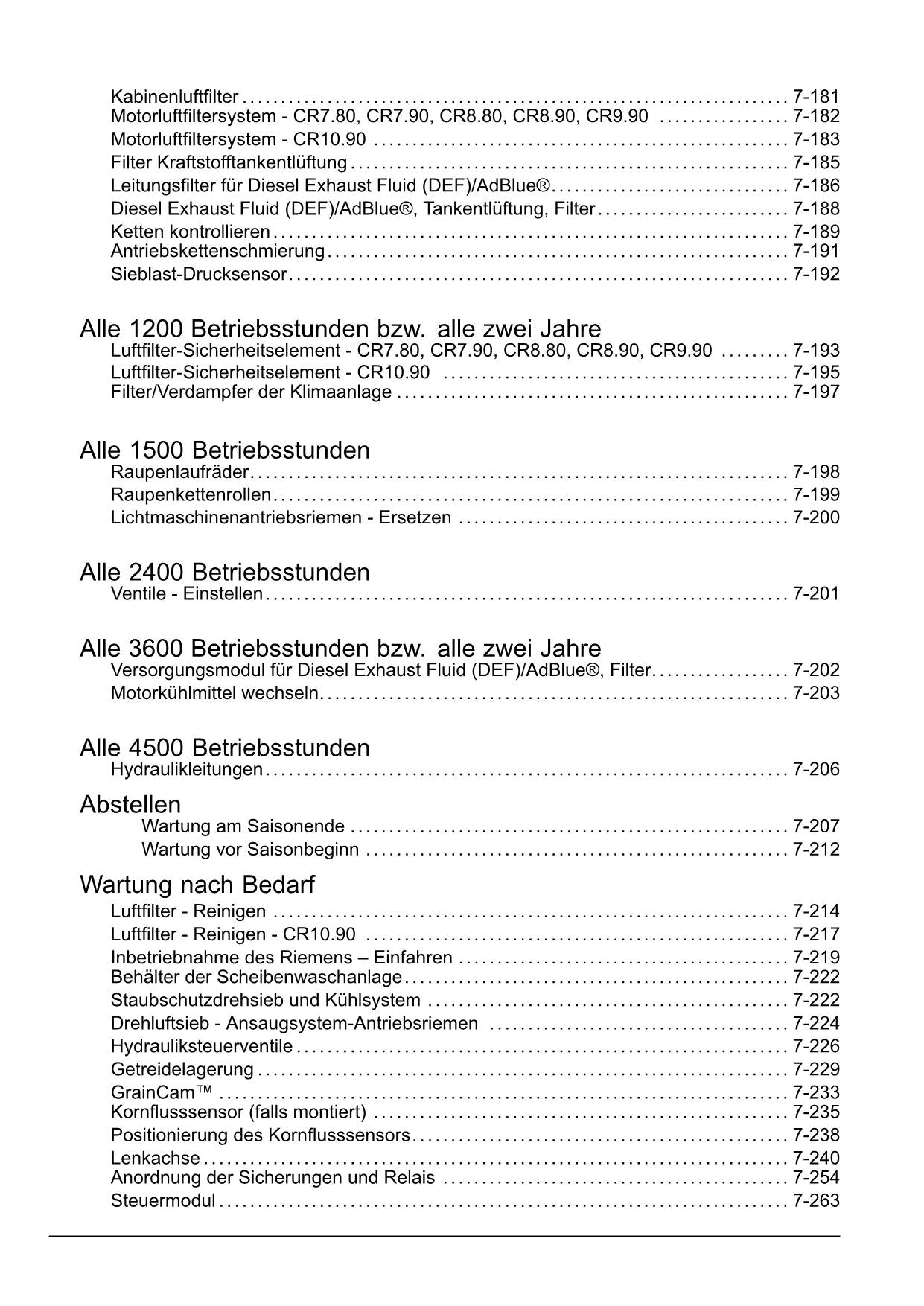 New Holland CR10 90 CR7 80 CR7 90 Revelation Mähdrescher Betriebsanleitung 2041