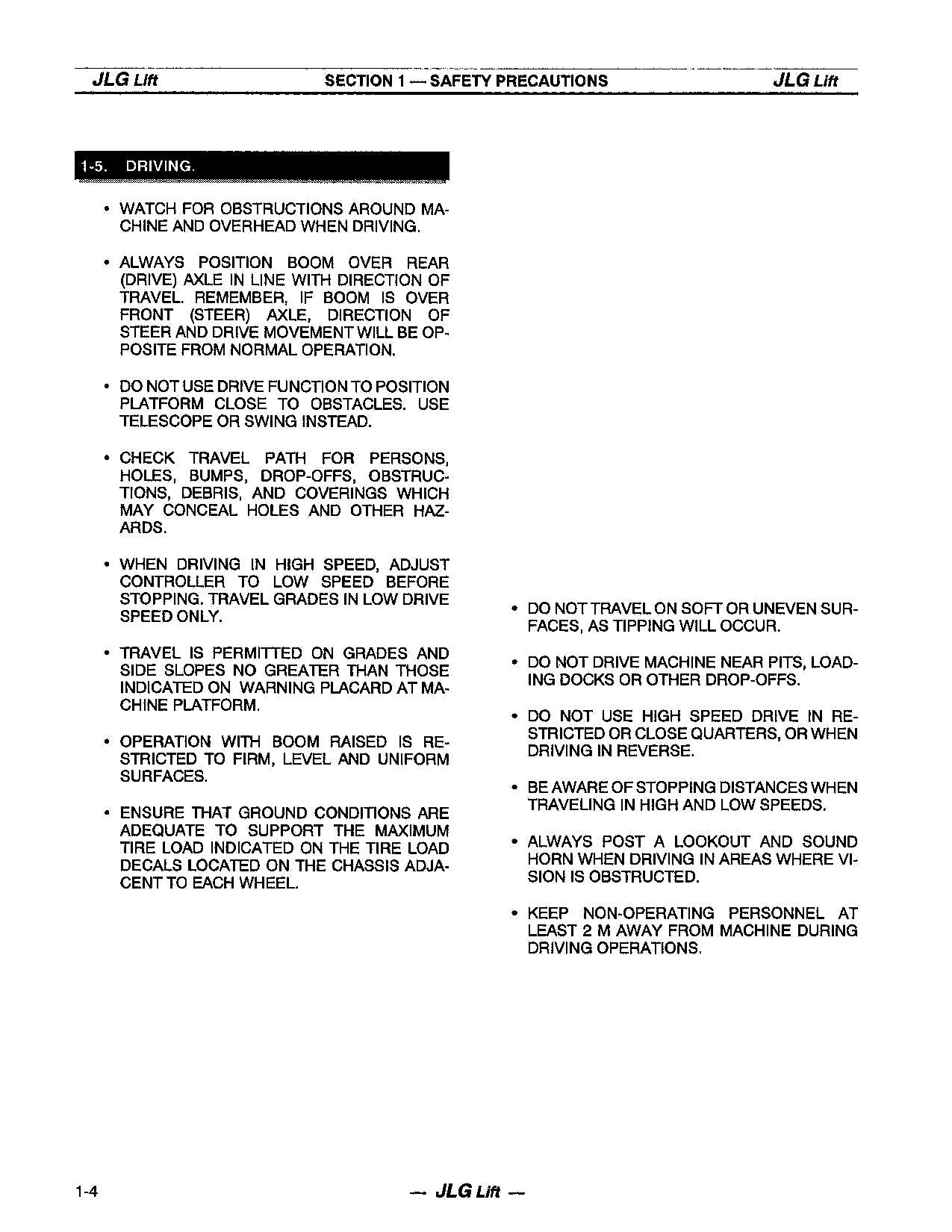 JLG 40ic 45ic Boom Lift Maintenance Operation Operators Manual 3120851