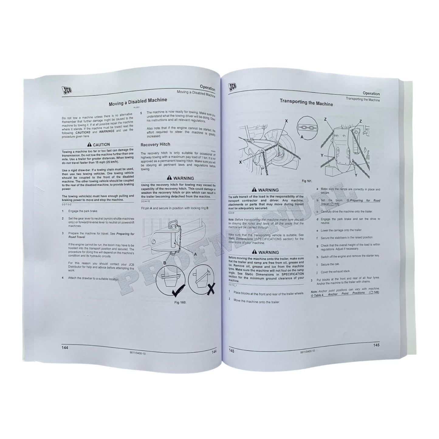 JCB 536-60 536-70 540-140 540-170 541-70 Telescopic Handler Operators Manual