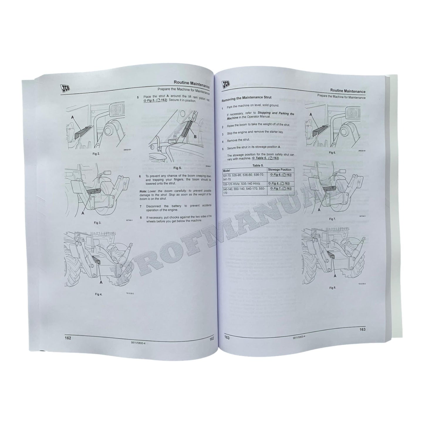 JCB 540-170 550-170 541-70 Telescopic Handler Operators Manual