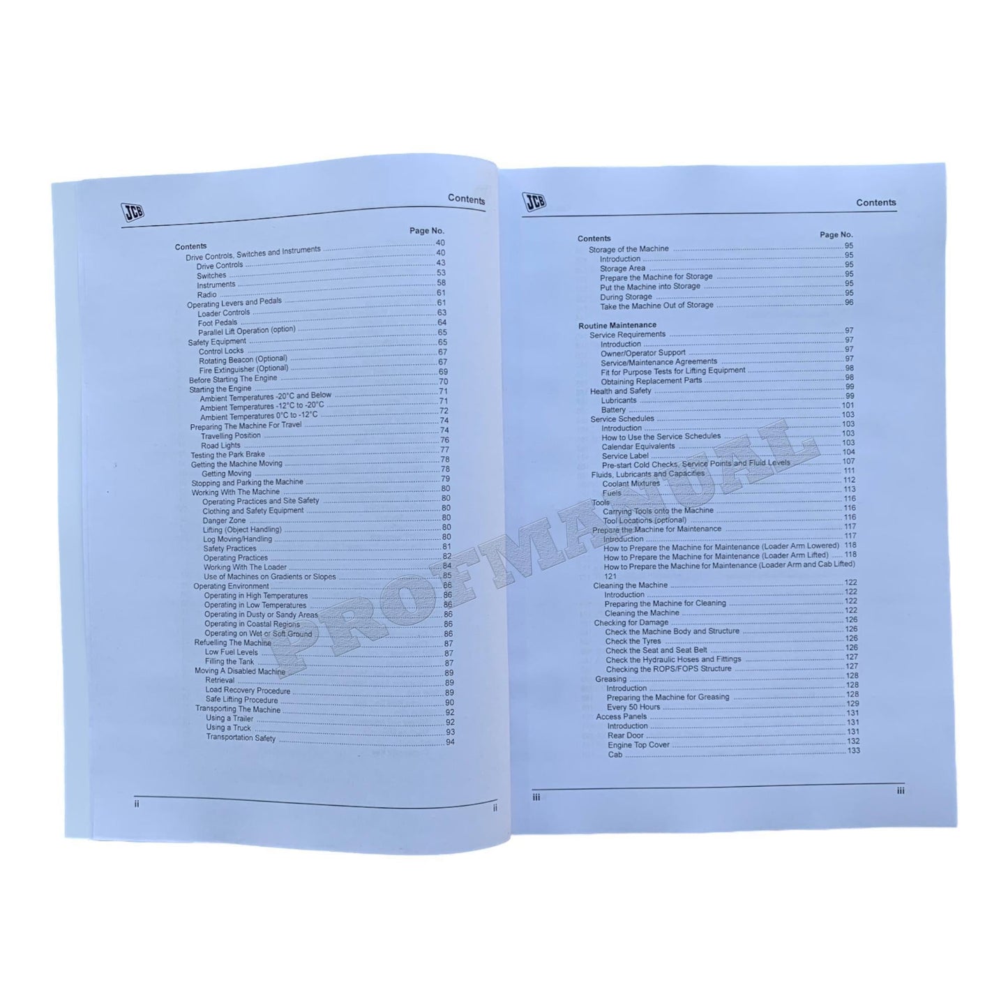 JCB 225 225T 260 260T 280 SKID STEER LOADER Operators Manual 9811_9550