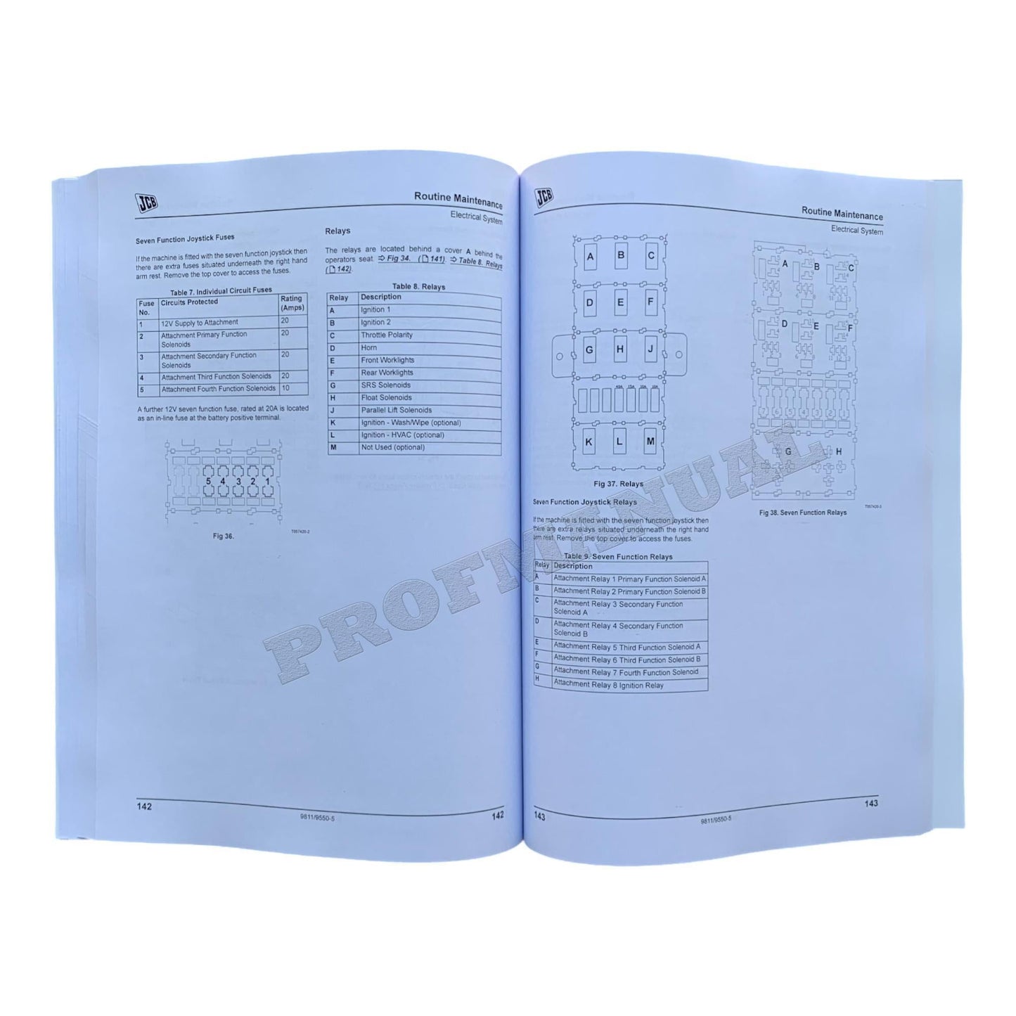 JCB 300 300T 330 320T SKID STEER LOADER Operators Manual 9811_9550