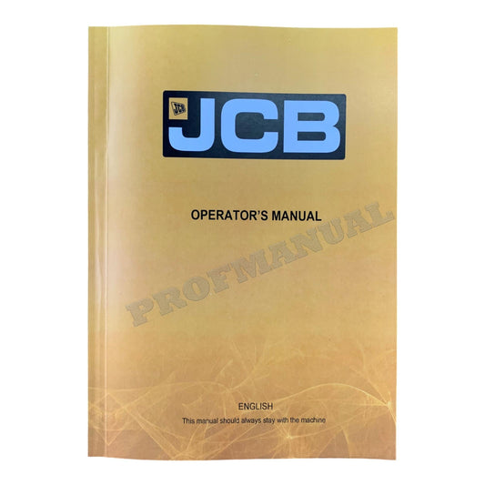 JCB 85Z-1 86C-1 Compact Excavator Operators Manual