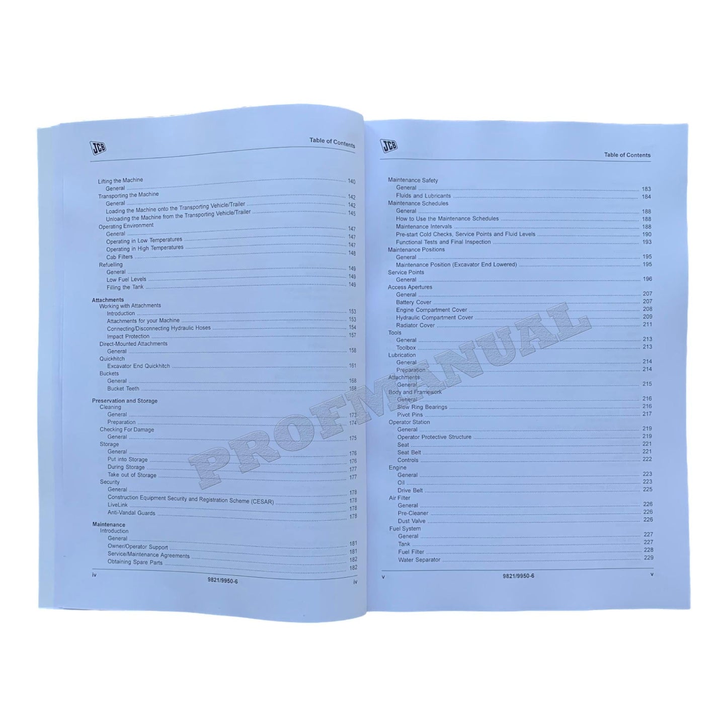 JCB JS115 JS130 JS145 JS160 JS180 Excavator Operators Manual