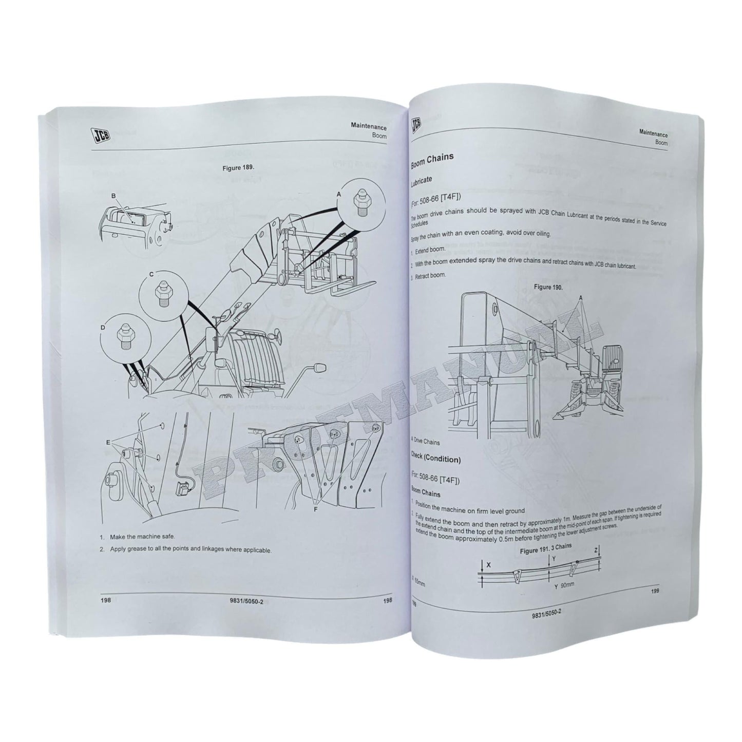 JCB 508-66 509-45 510-44 510-55 Telescopic Handler Operators Manual