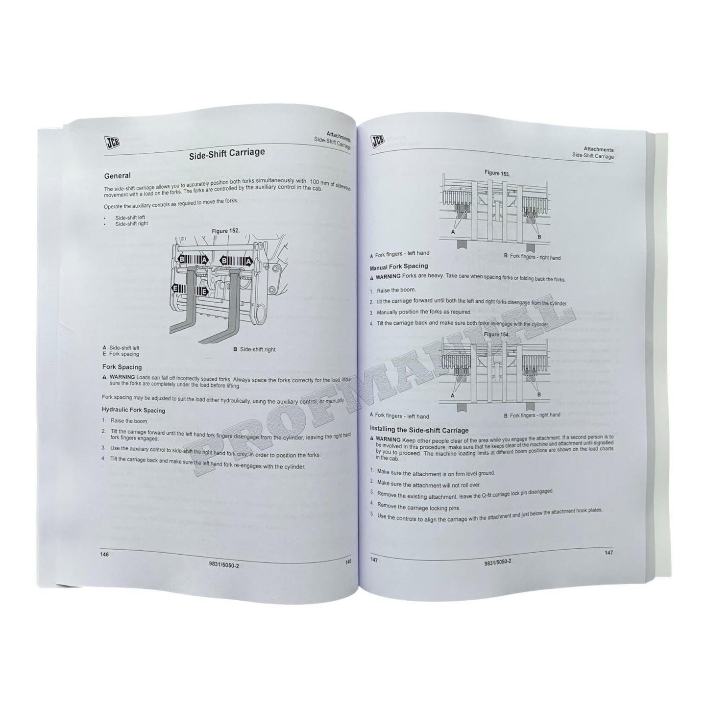 JCB 508-66 509-45 510-44 510-55 Telescopic Handler Operators Manual