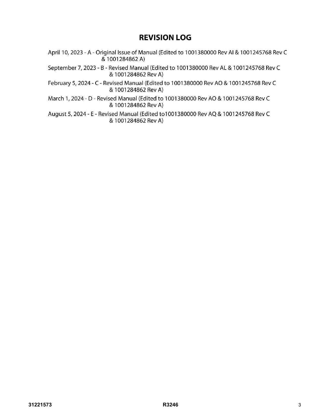 JLG R3246  Scissor Lift Parts Catalog Manual