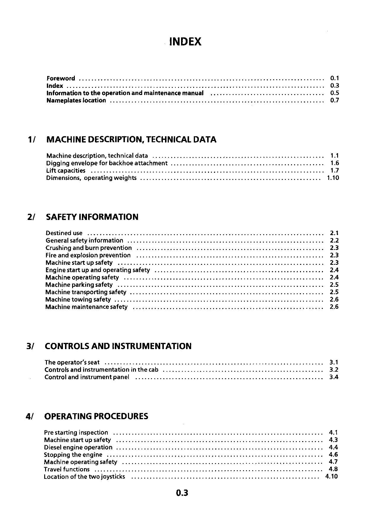 Liebherr R912 Litronic Excavator Operators manual serial 2001