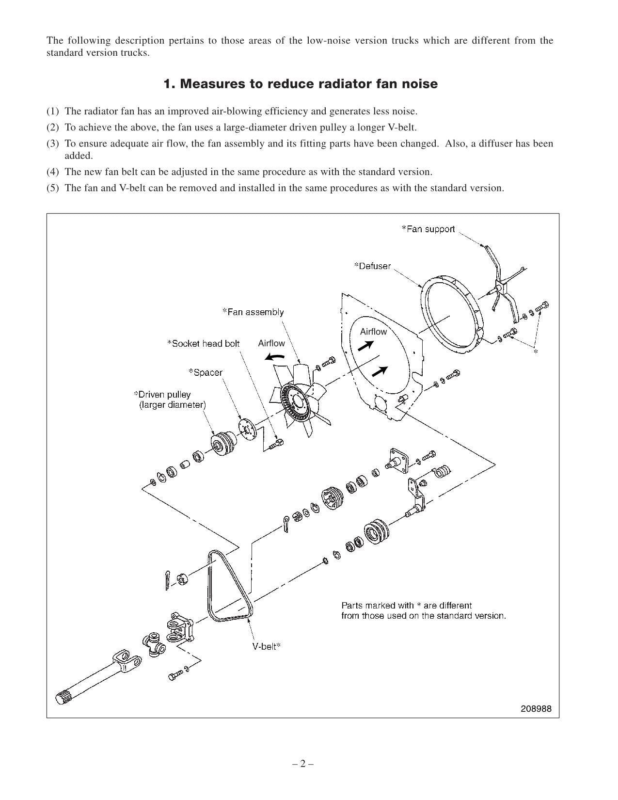 Caterpillar DP80 DP90 Low Noise Options Supplement Chassis Mast Service Manual