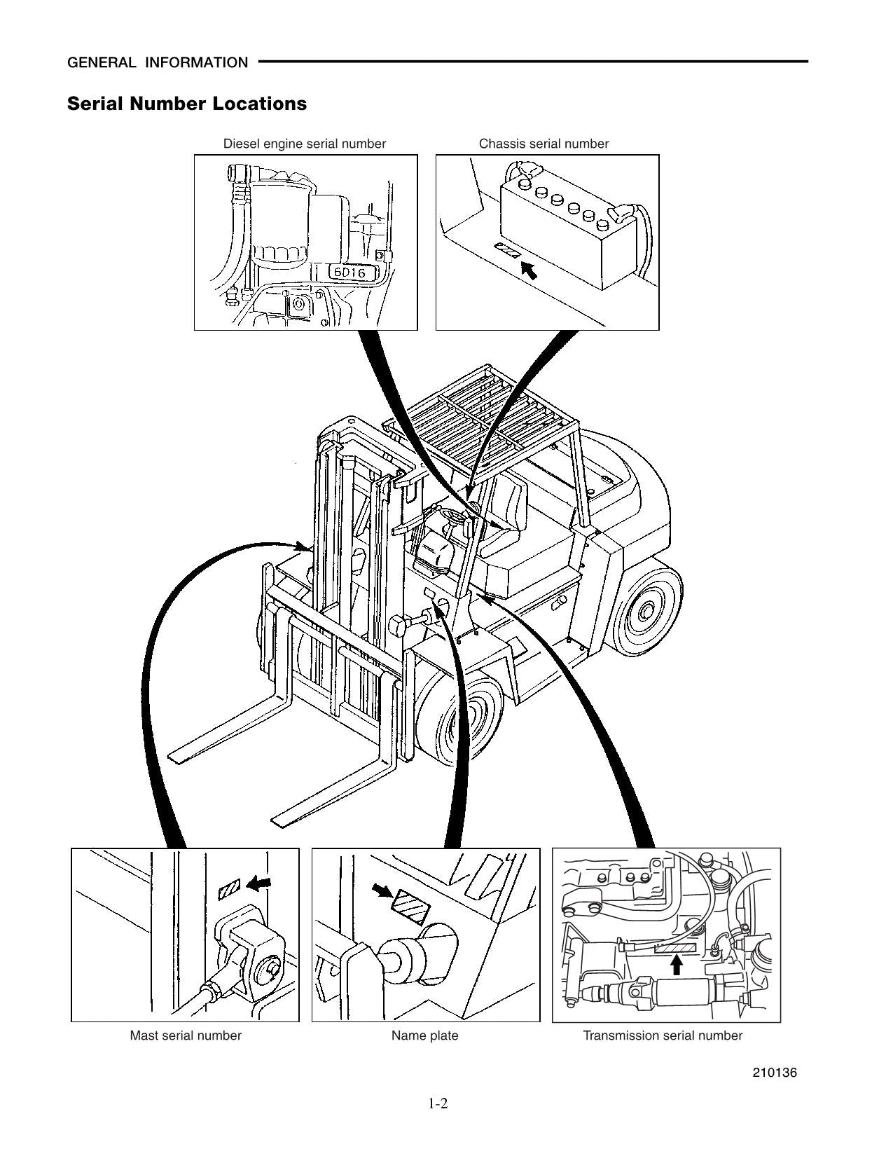 Caterpillar Forklift Lift Trucks DP80 DP90 Chassis Mast Service Manual