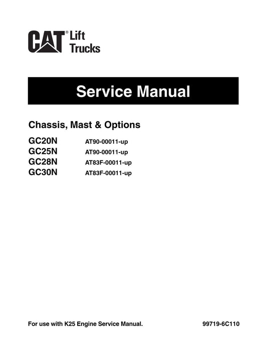 Caterpillar Lift Truck GC20N GC25N GC28N GC30N Option Service Manual