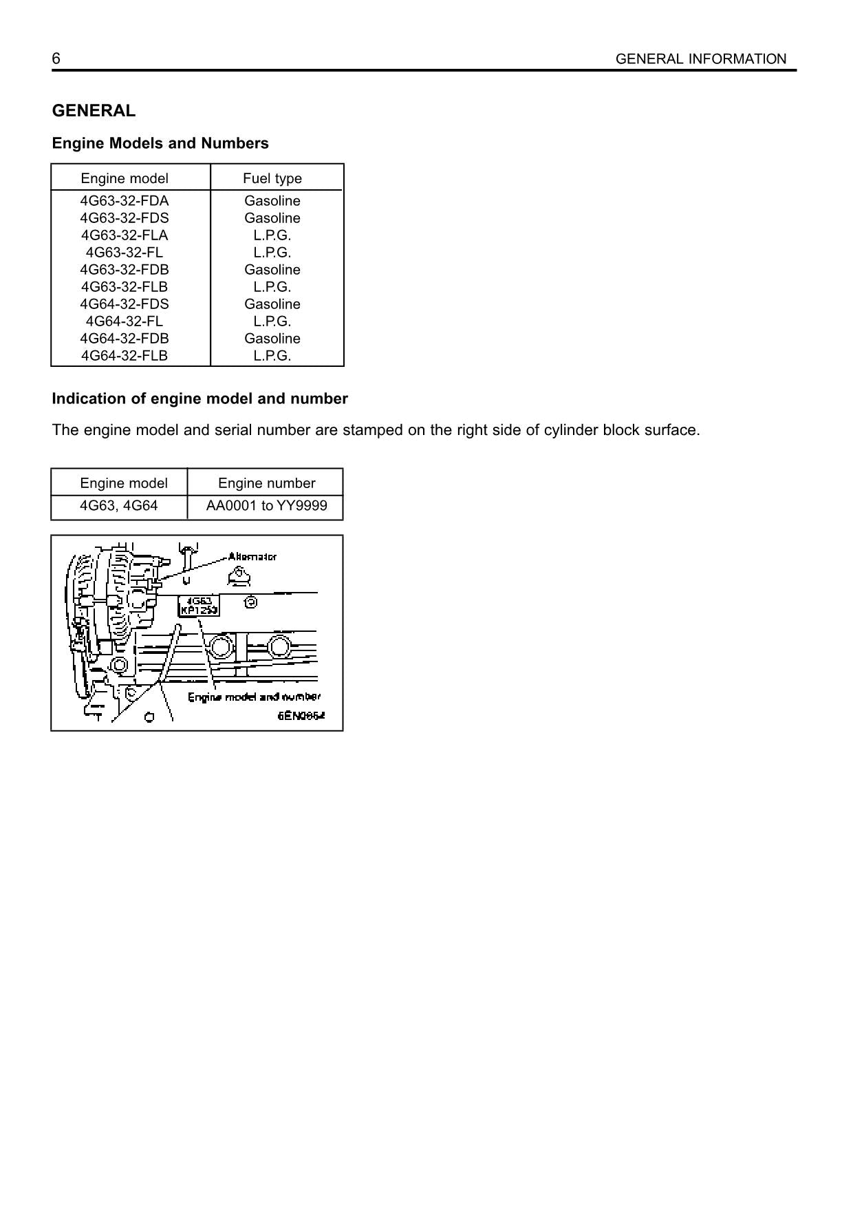 Caterpillar 4G63 4G64 Gasoline Engine Service Manual