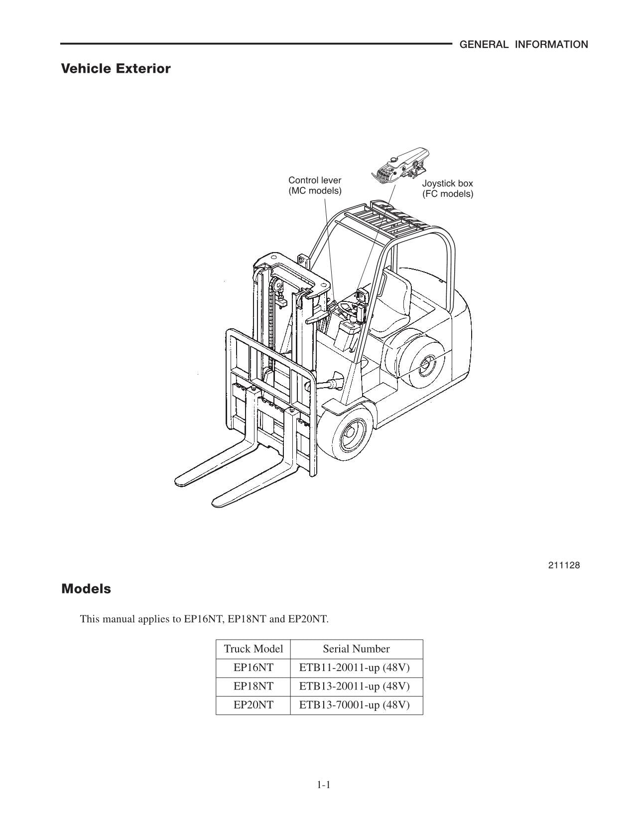 Caterpillar Lift Truck EP16NT EP18NT EP20NT Chassis Mast Option Service Manual