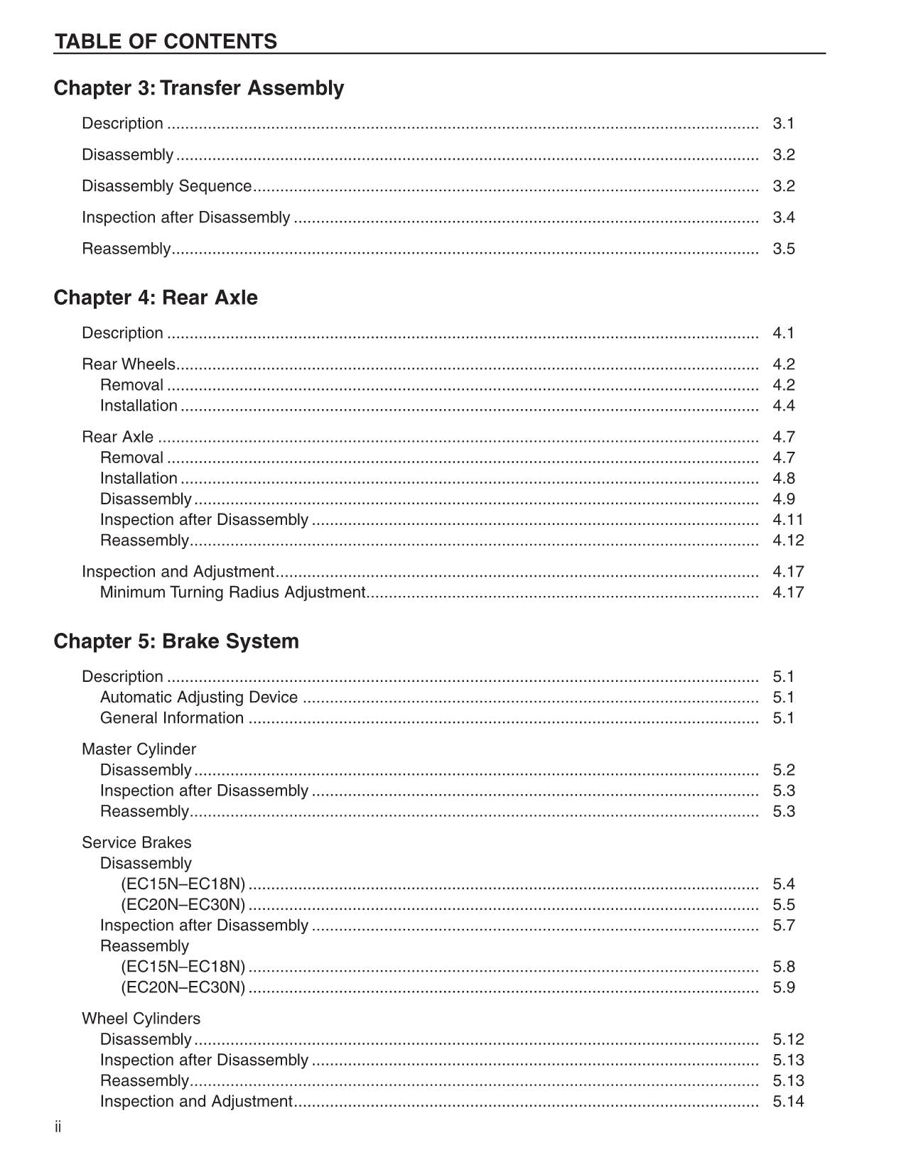 Caterpillar EC15N EC18N EC20N EC25N Lift Truck Forklift Service Manual