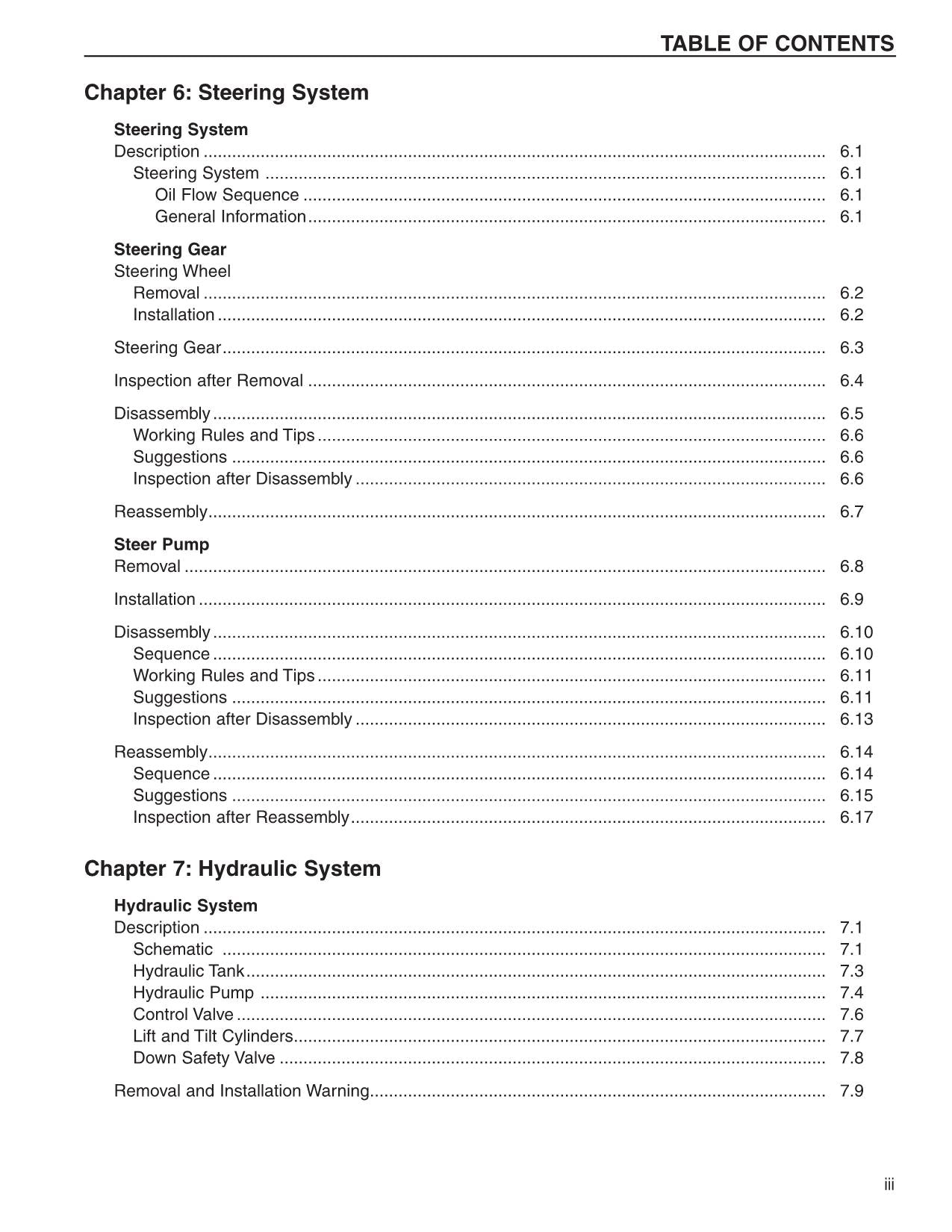 Caterpillar EC25LN EC30N Lift Truck Forklift Service Manual