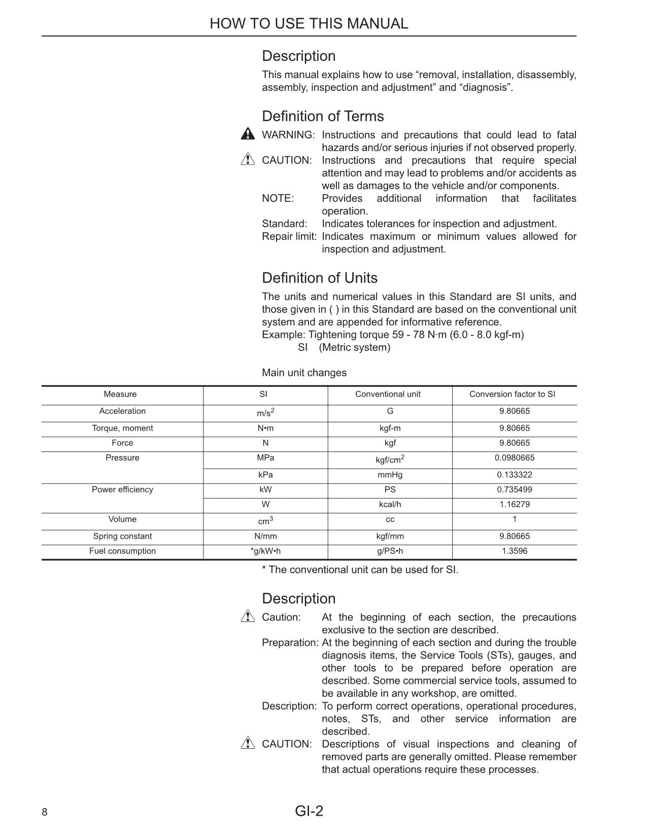 Caterpillar Lift Trucks K21 K25 Gasoline Engine Service Manual