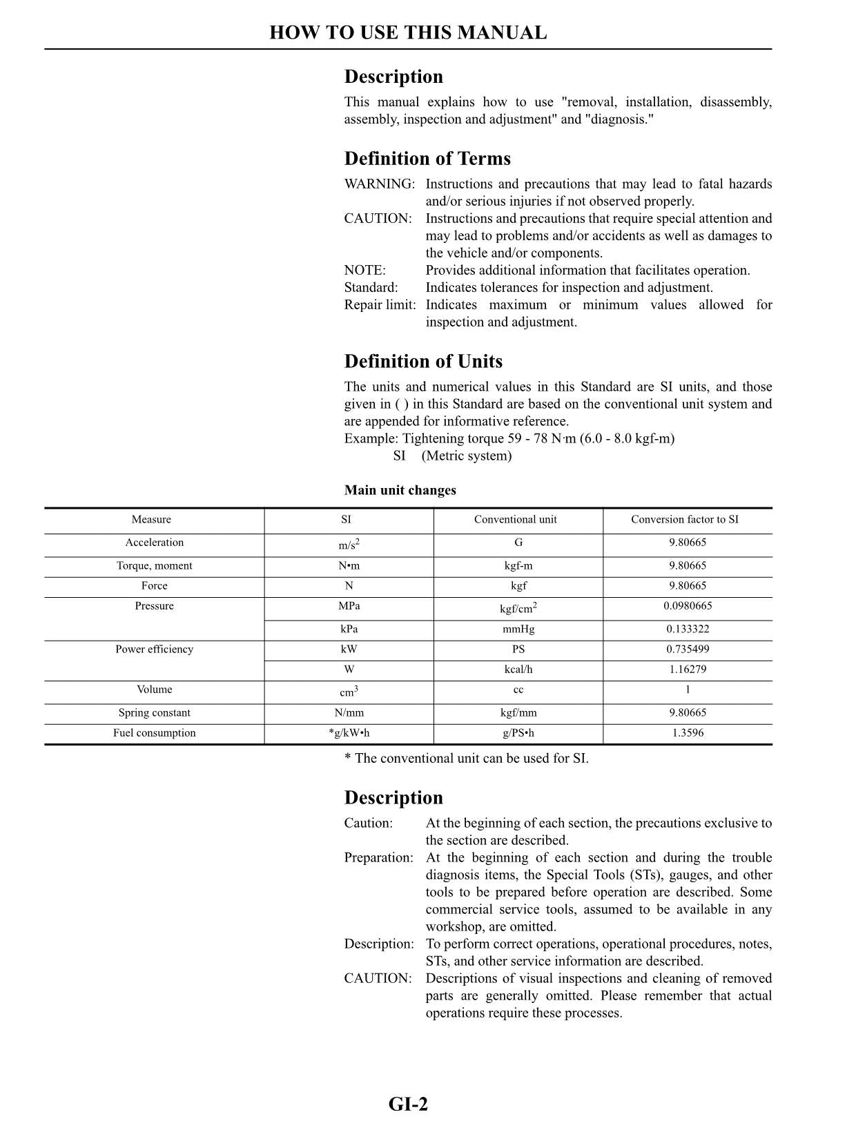 Caterpillar Lift Trucks K15 K21 K25 Gasoline Engine Service Manual