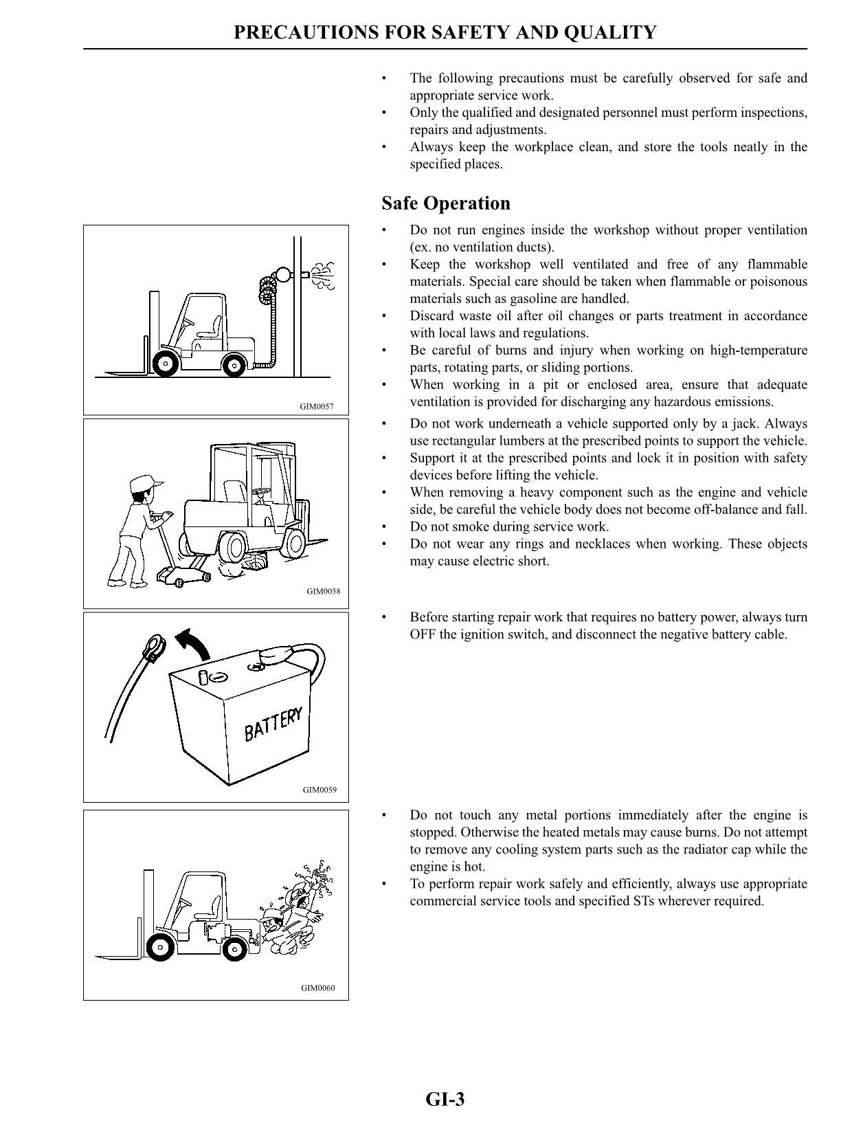 Caterpillar Lift Trucks K15 K21 K25 Gasoline Engine Service Manual