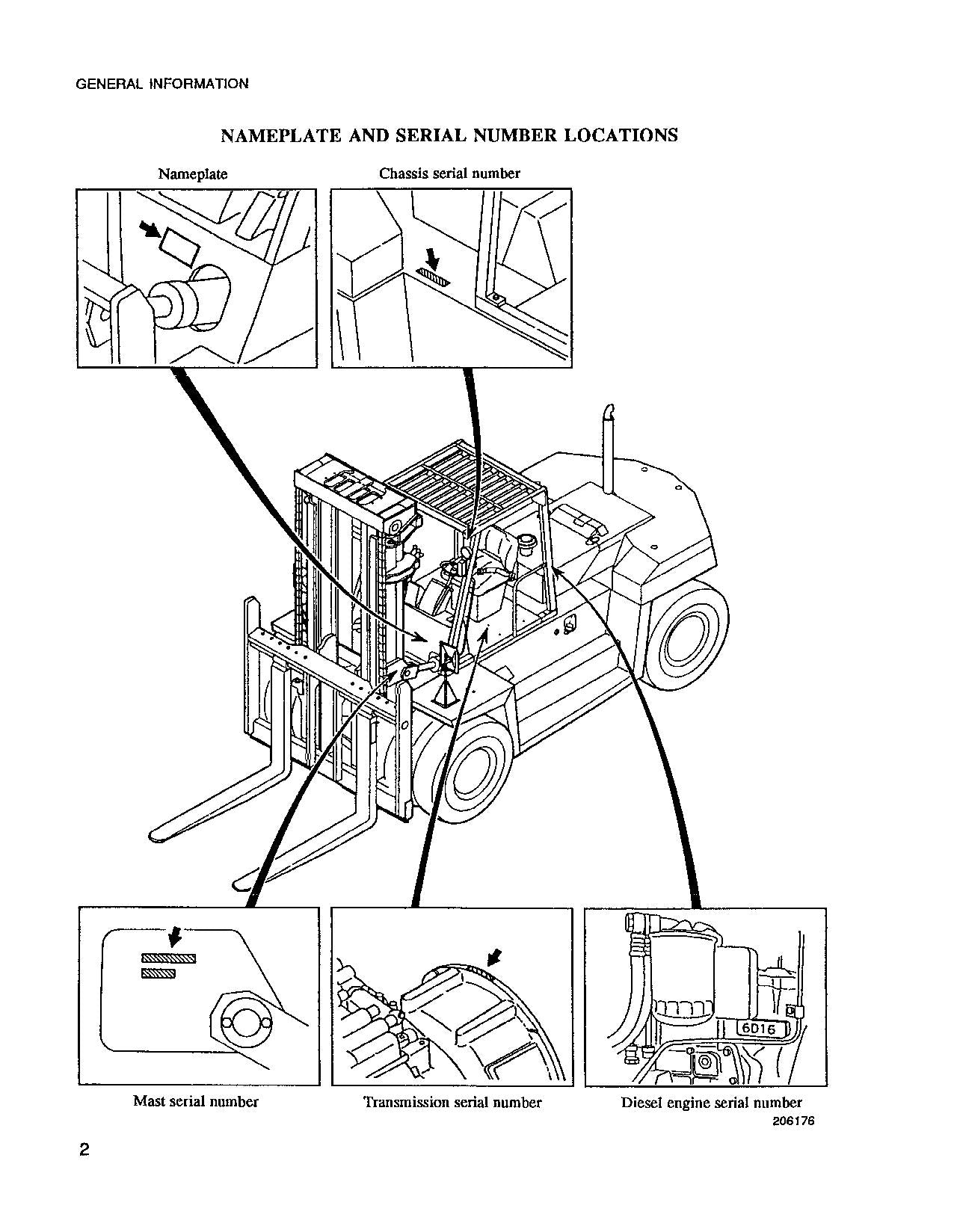 Caterpillar DP100 DP115 DP135 DP150 Chassis Mast Service Manual