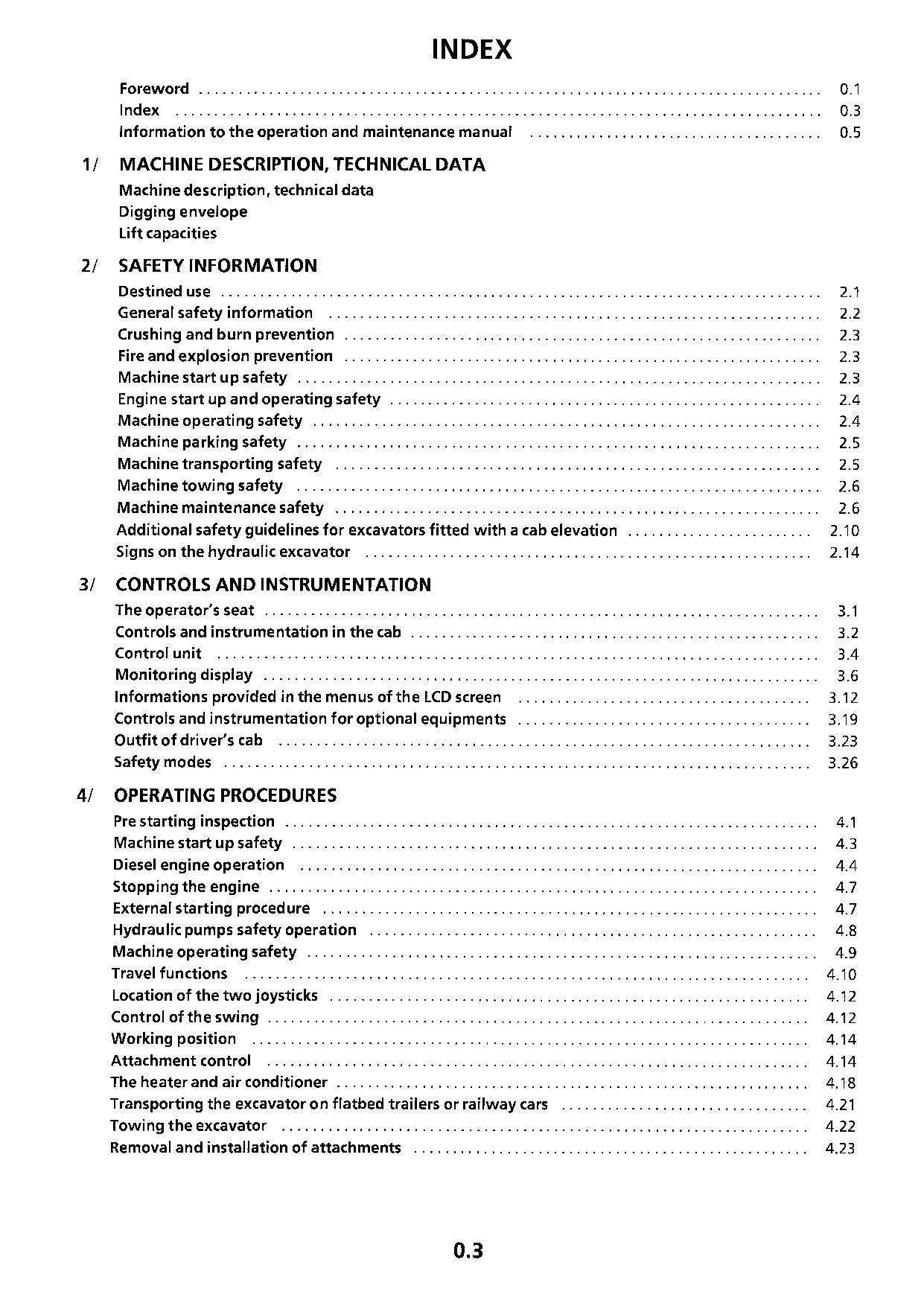 Liebherr R944 B Litronic Excavator Operators manual serial 14612