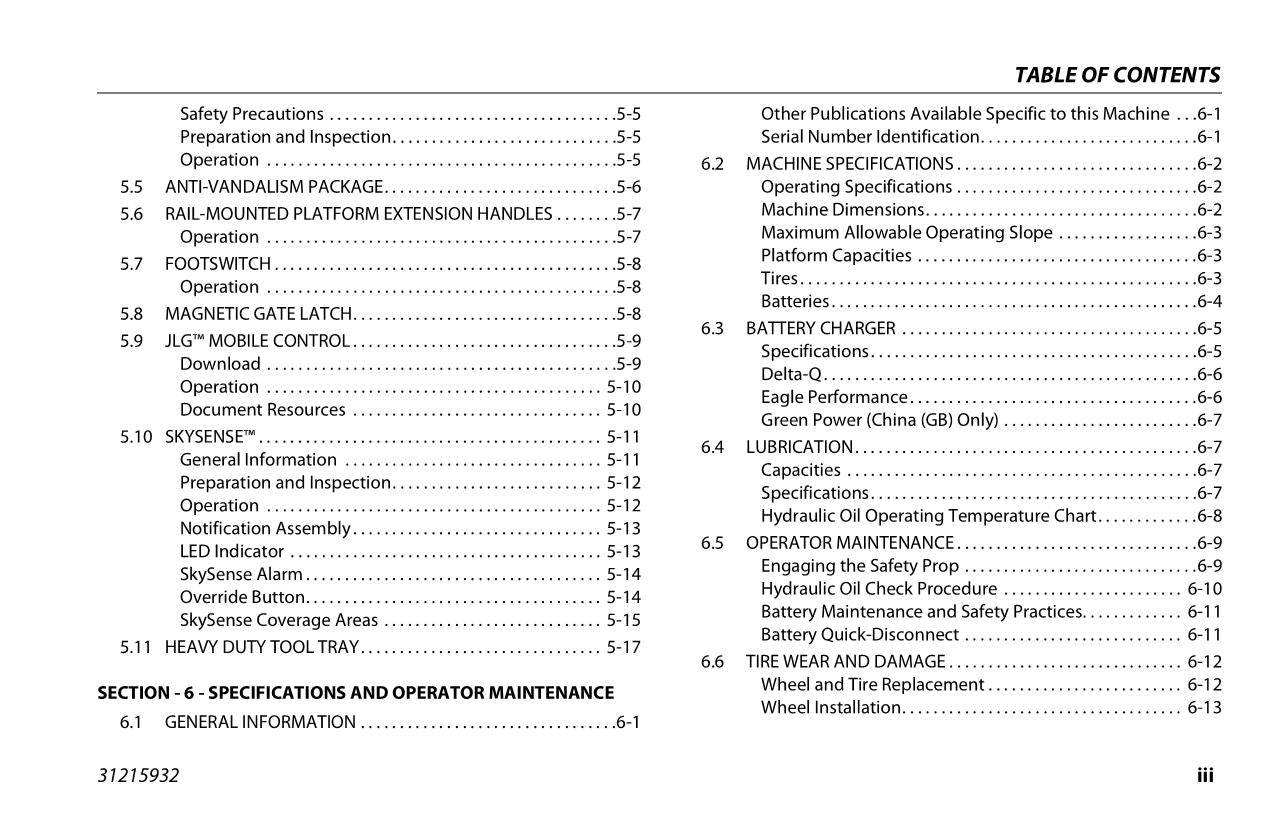 JLG R2632 R3246 Scissor Lift Maintenance Operation Operators Manual 31215932