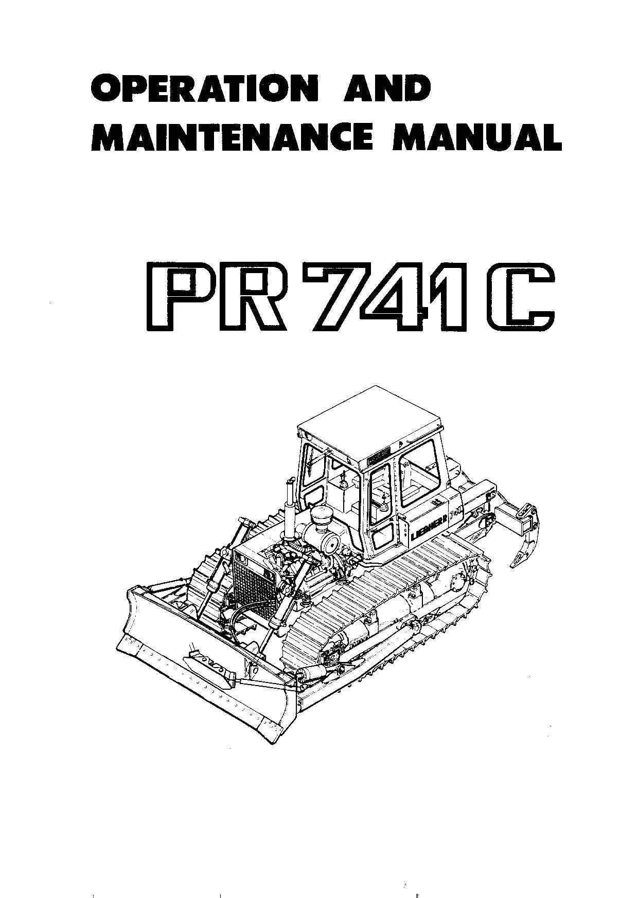 Liebherr PR741 C Dozer Operators manual