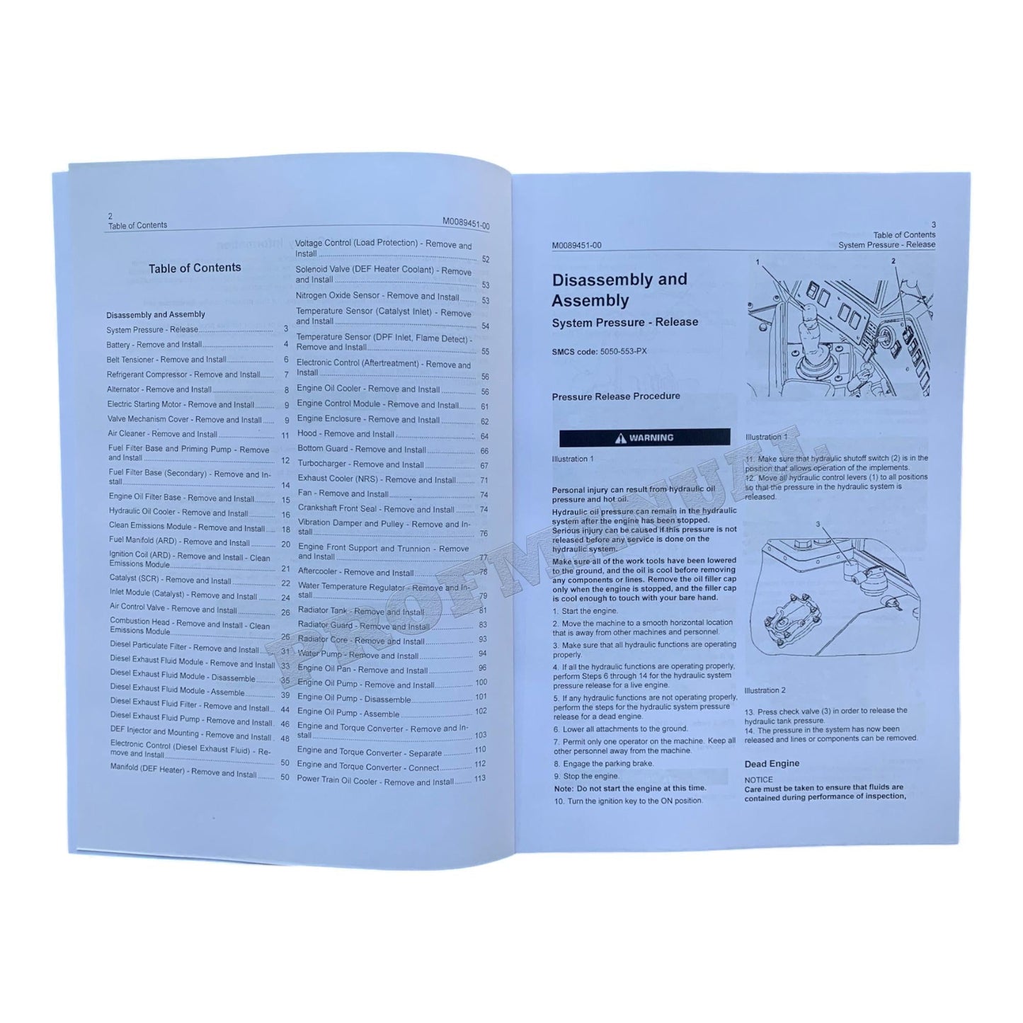 Caterpillar C13 C15 C18 Tier 4 Final Engine for D8T Tractor full Service Manual *SN AW4