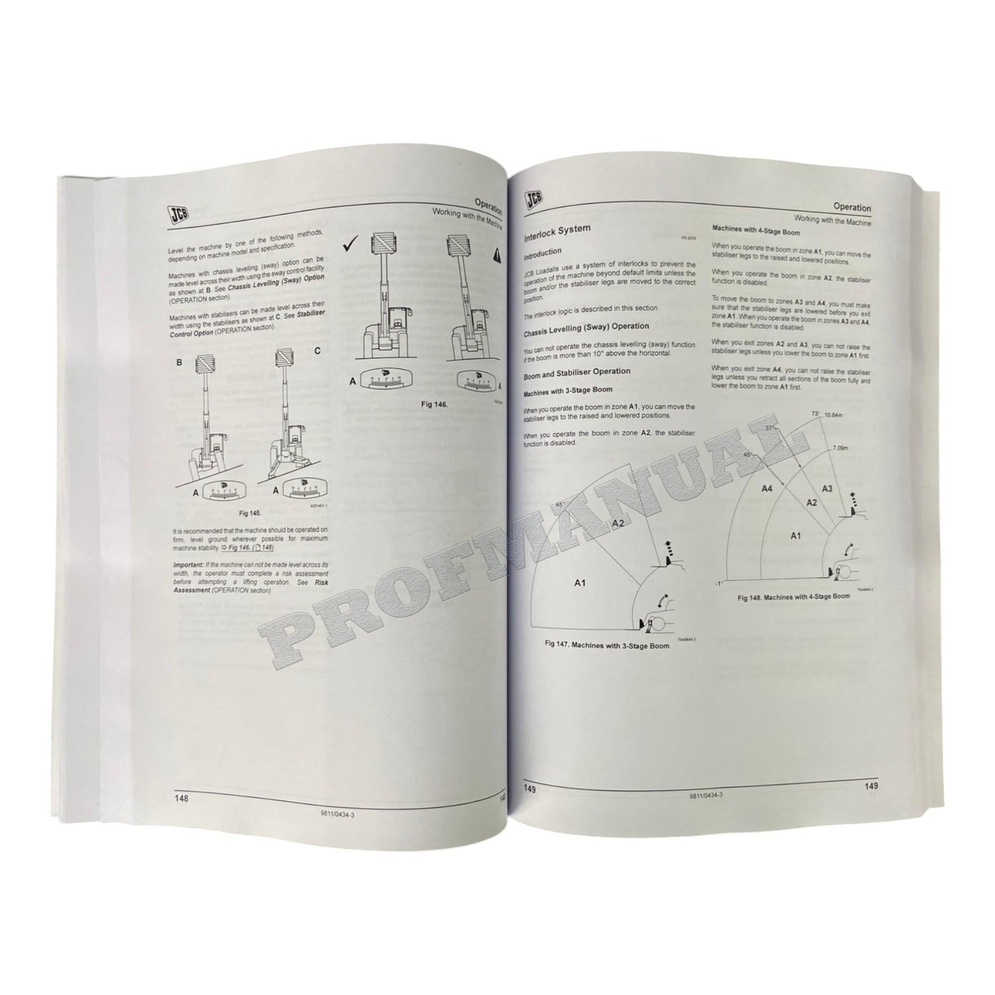 JCB 531-70 533-105 535-95 535-125 HiViz Handler Operators Manual 9811-0434