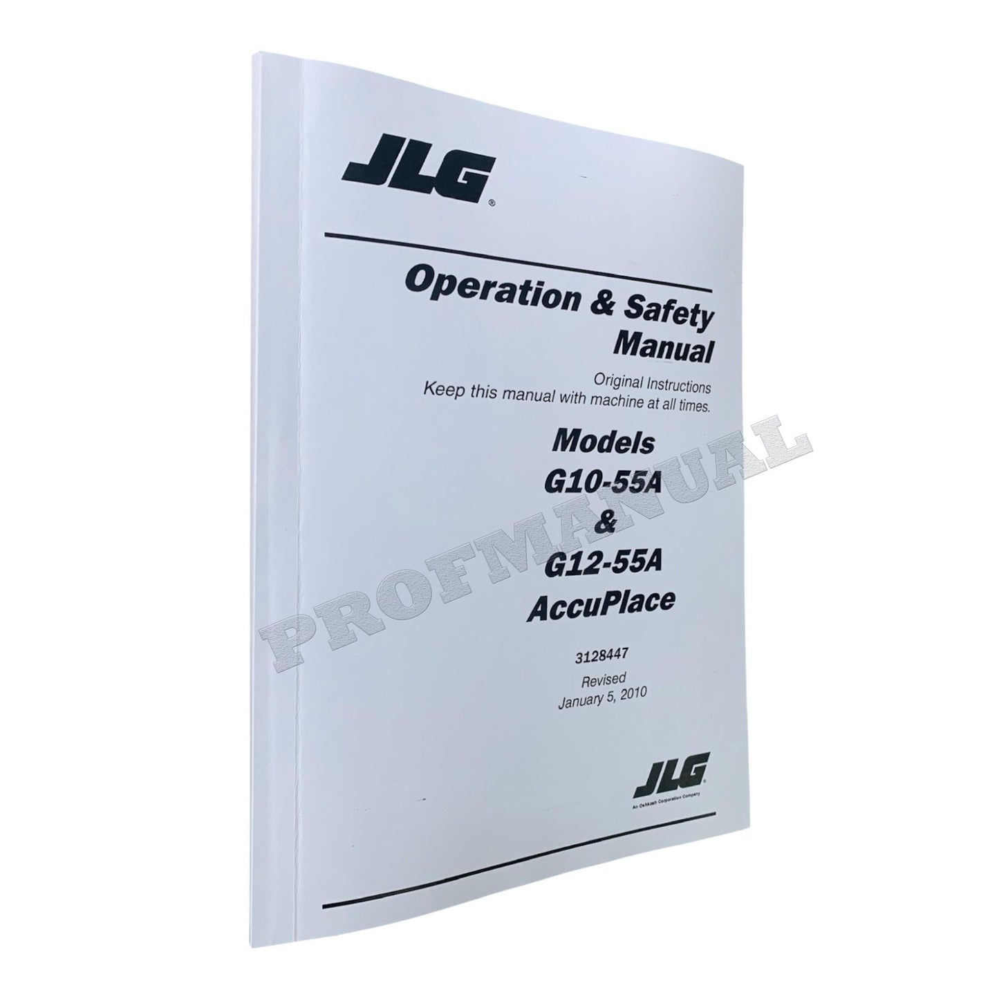 JLG G10-55A G12-55A AccuPlace Telehandler Maintenance Operation Operators Manual