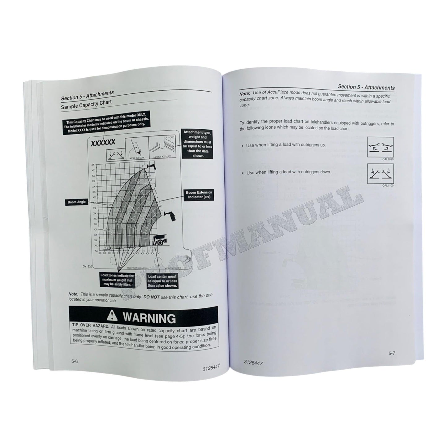 JLG G10-55A G12-55A AccuPlace Telehandler Maintenance Operation Operators Manual