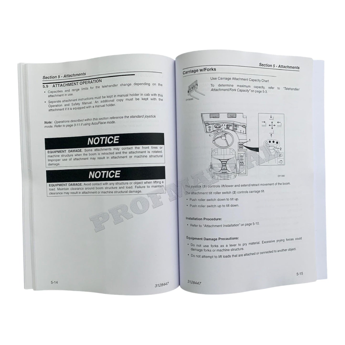 JLG G10-55A G12-55A AccuPlace Telehandler Maintenance Operation Operators Manual