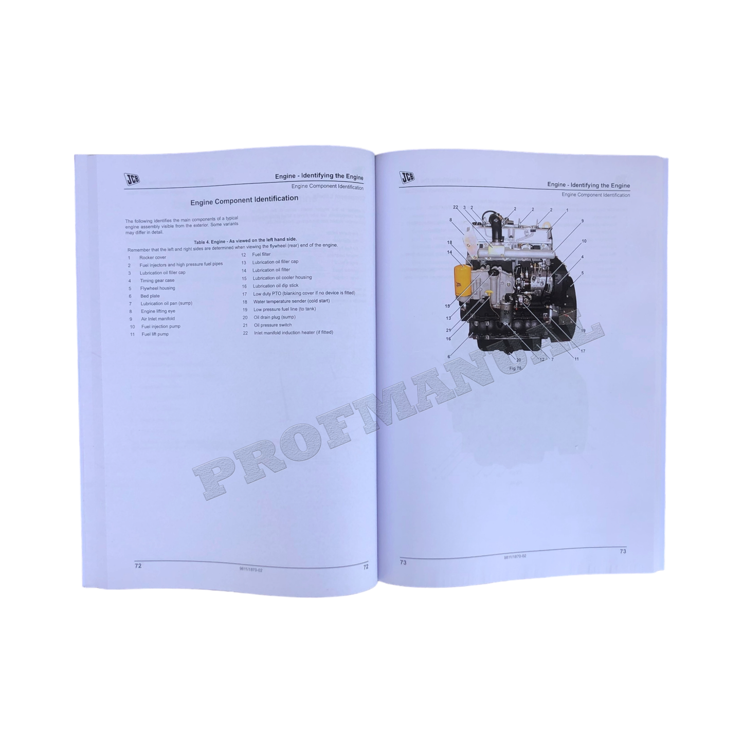 JCB G88QX G110X G110QX G120X G120QX GENERATOR Operators Manual