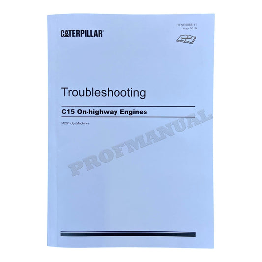 Caterpillar C15 On-Highway Engine Troubleshooting Service Manual SN MXS-Up