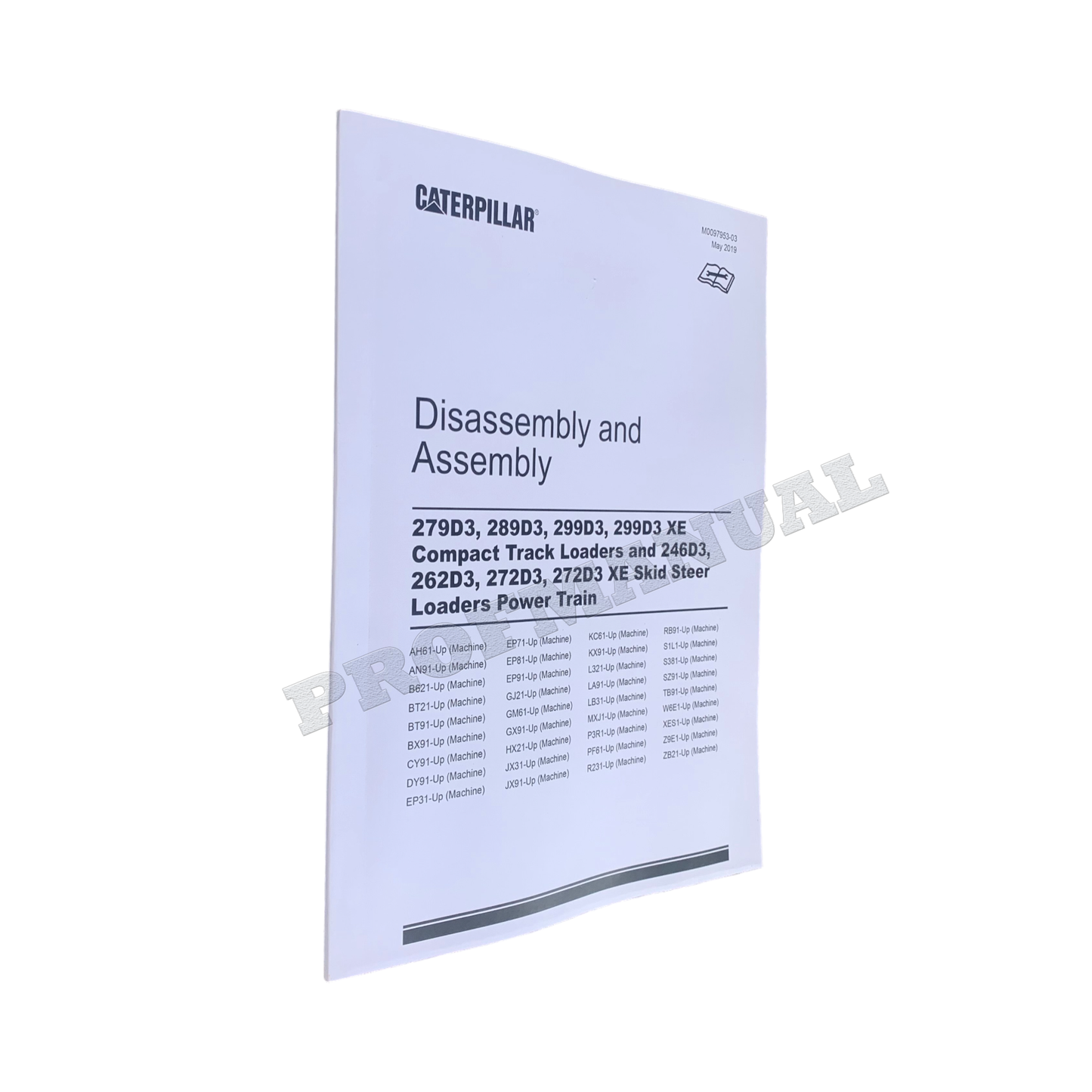 Caterpillar 279D3 289D3 299D3 Loader Power Train Service Manual Disassem Assem