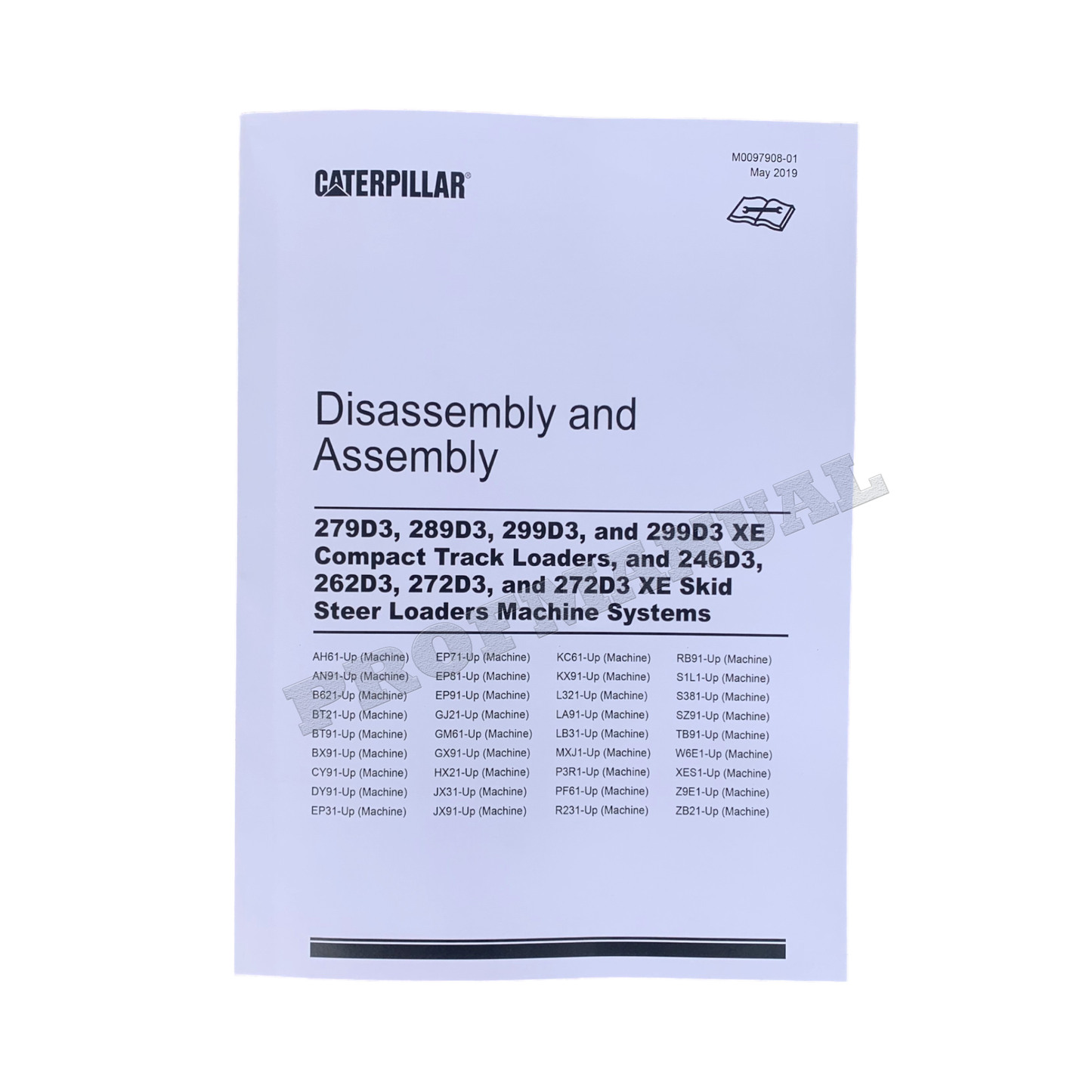 Caterpillar 279D3 289D3 299D3 Loader Suppl Service Manual Disassem Assem